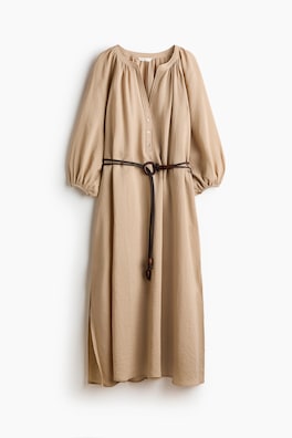 Oversized klänning med knytband