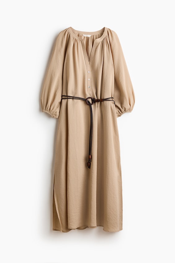 Женские платья H&M Oversized Tie-Belt Dress