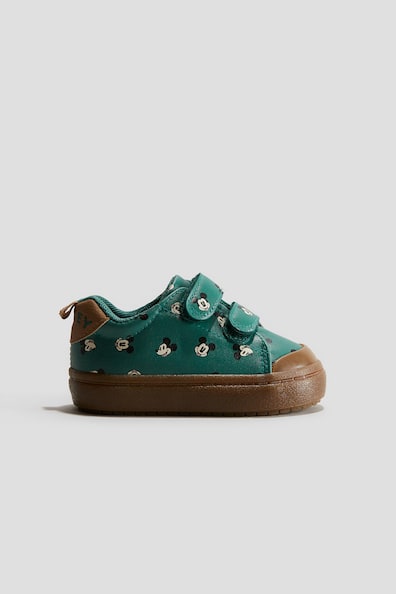 Sneaker - Ohne Absatz - Grün/Micky Maus - Kids | H&M DE