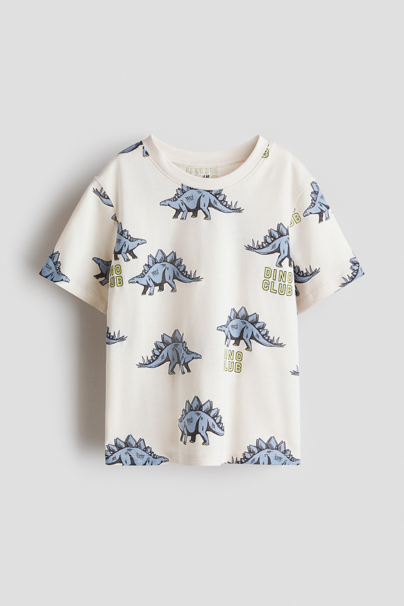 Printed cotton T-shirt - Cream/Dinosaurs/Blue/Striped/Green/Running/Navy blue/Miami