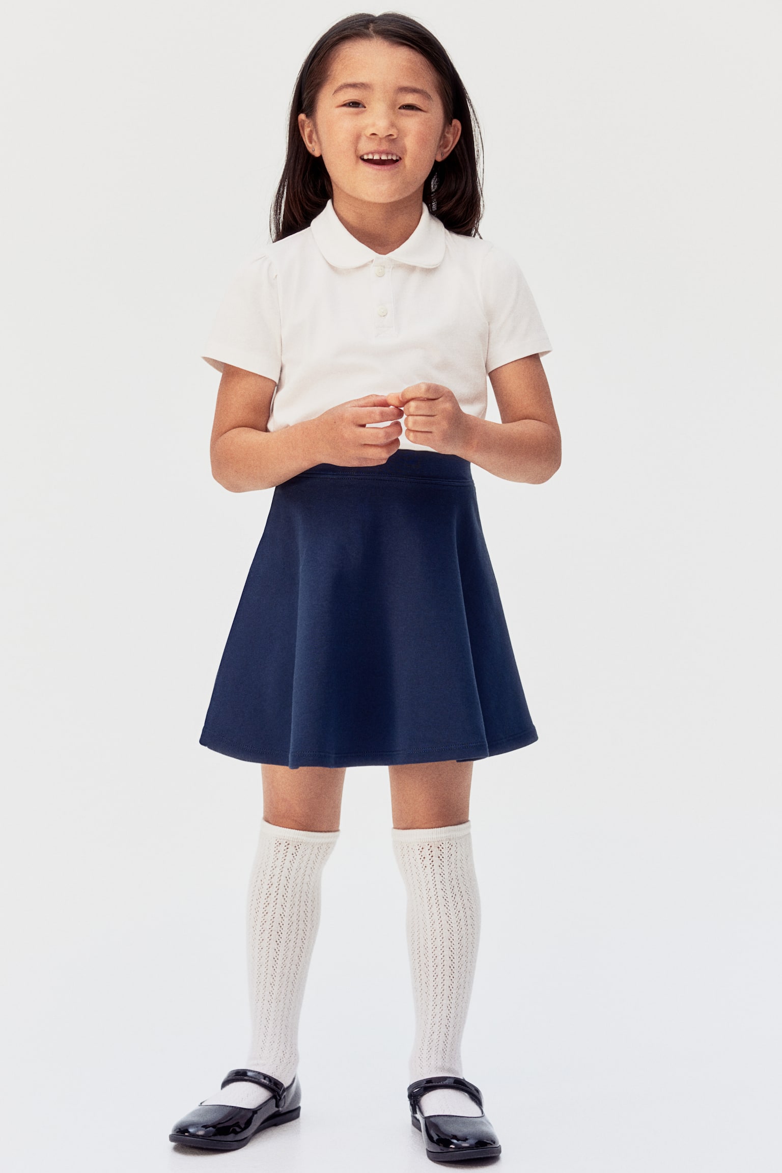 Jersey school skirt - Navy blue/Black/Dark grey - 2