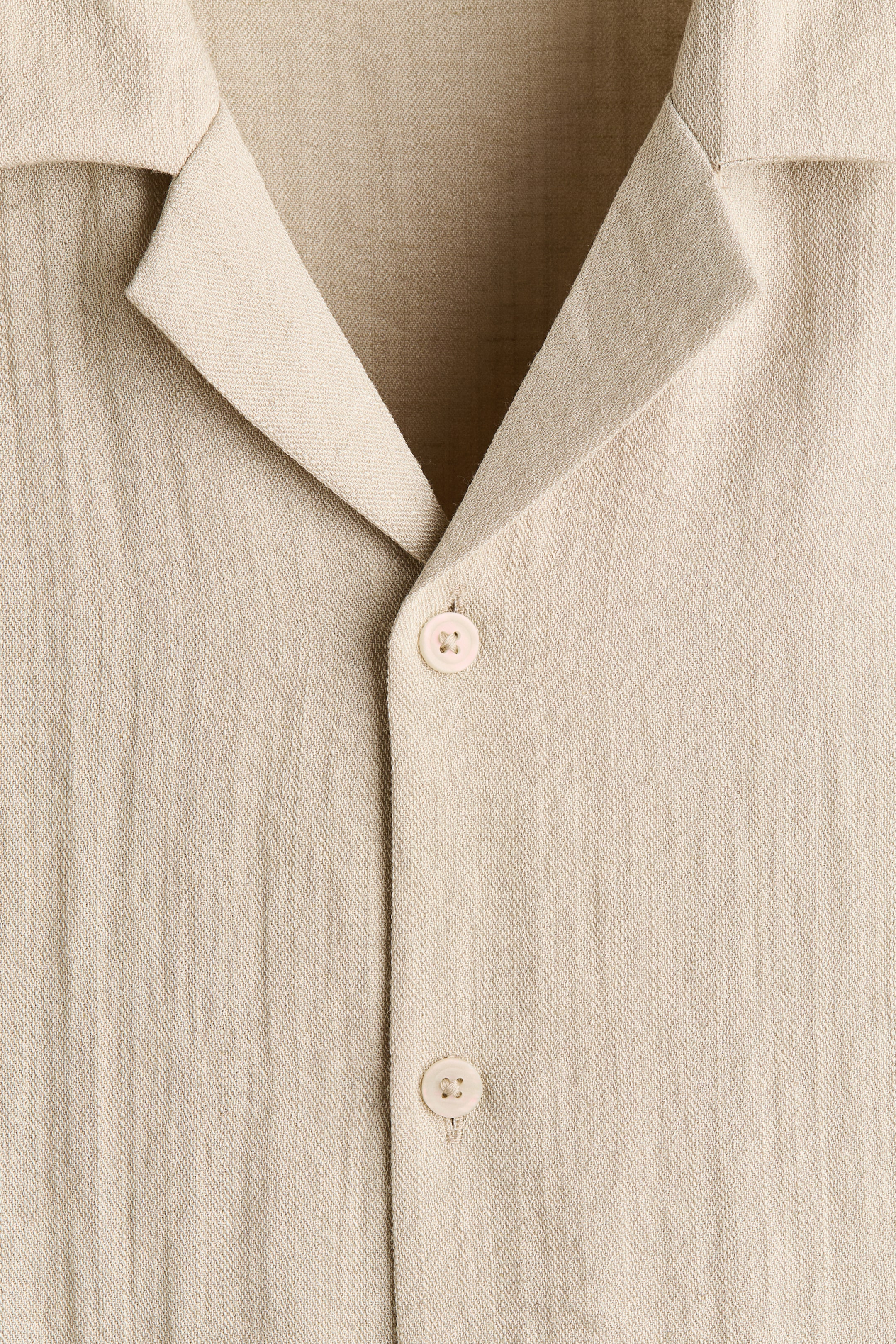 Chemise décontractée avec col cubain