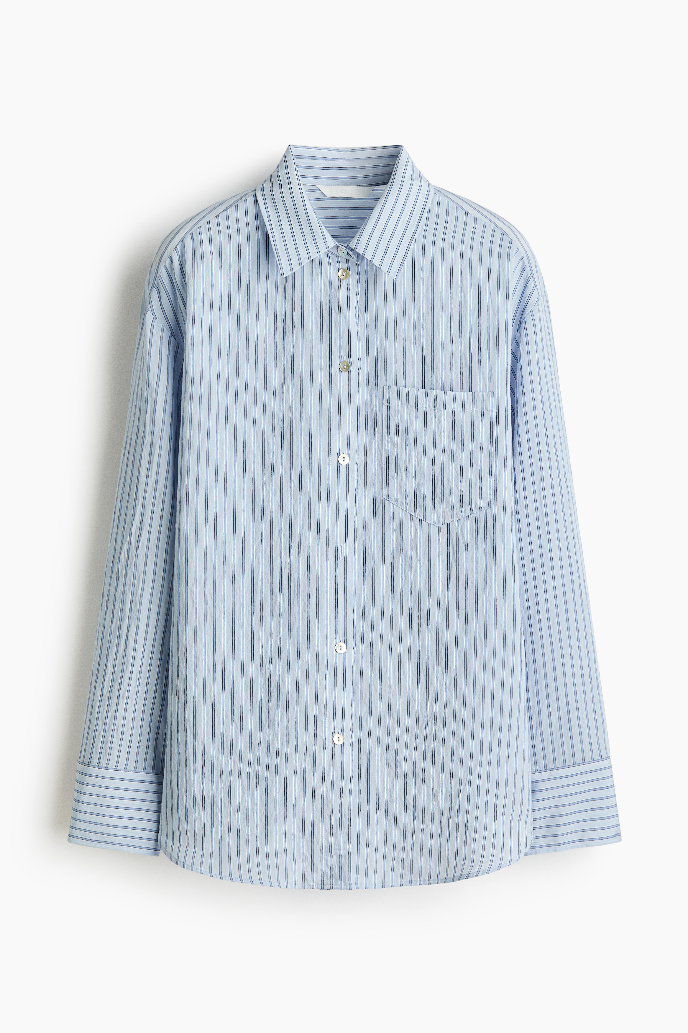 Oversized shirt - Light blue/Striped/Light beige/Striped/Light pink/Striped