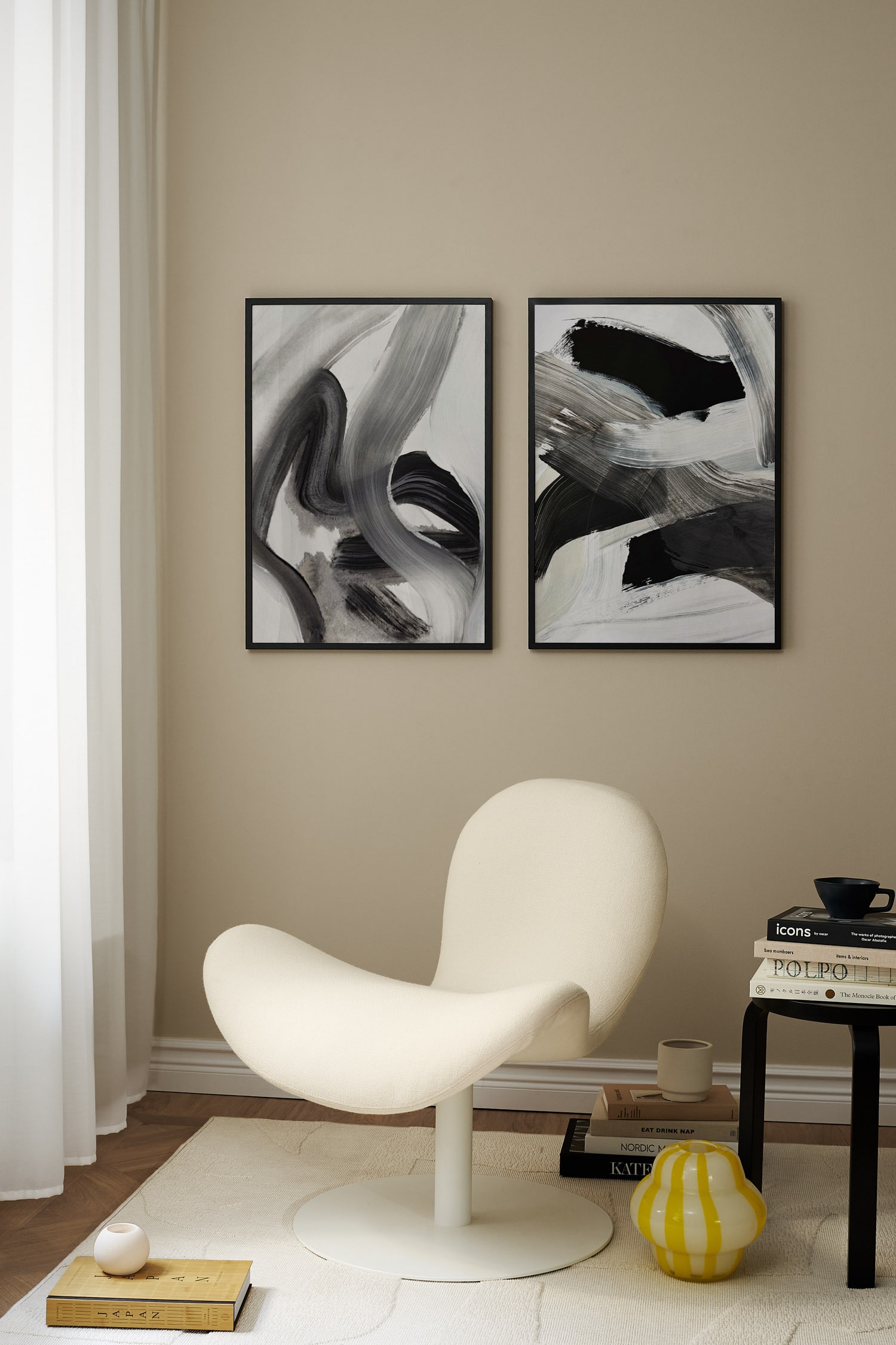 Ensemble Affiche Et Cadre - Noir