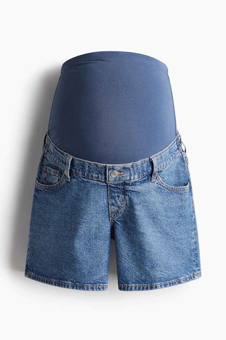 Jeans Maternal Short De Jean Embarazada MAMA Denim Shorts