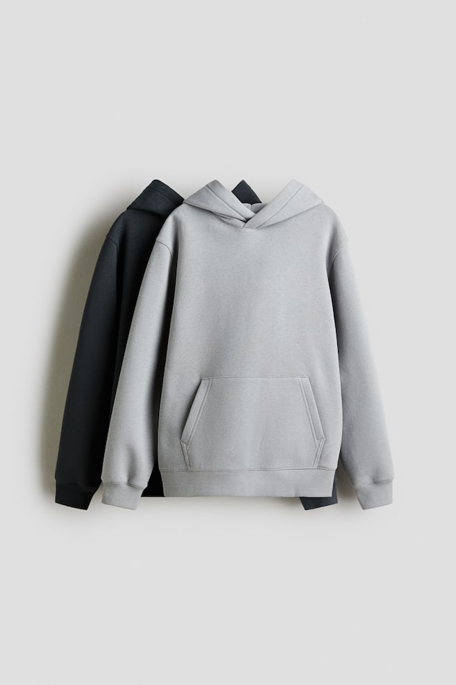 Pack de 2 sudaderas - Gris oscuro/Gris claro/Marrón/Blanco - 1