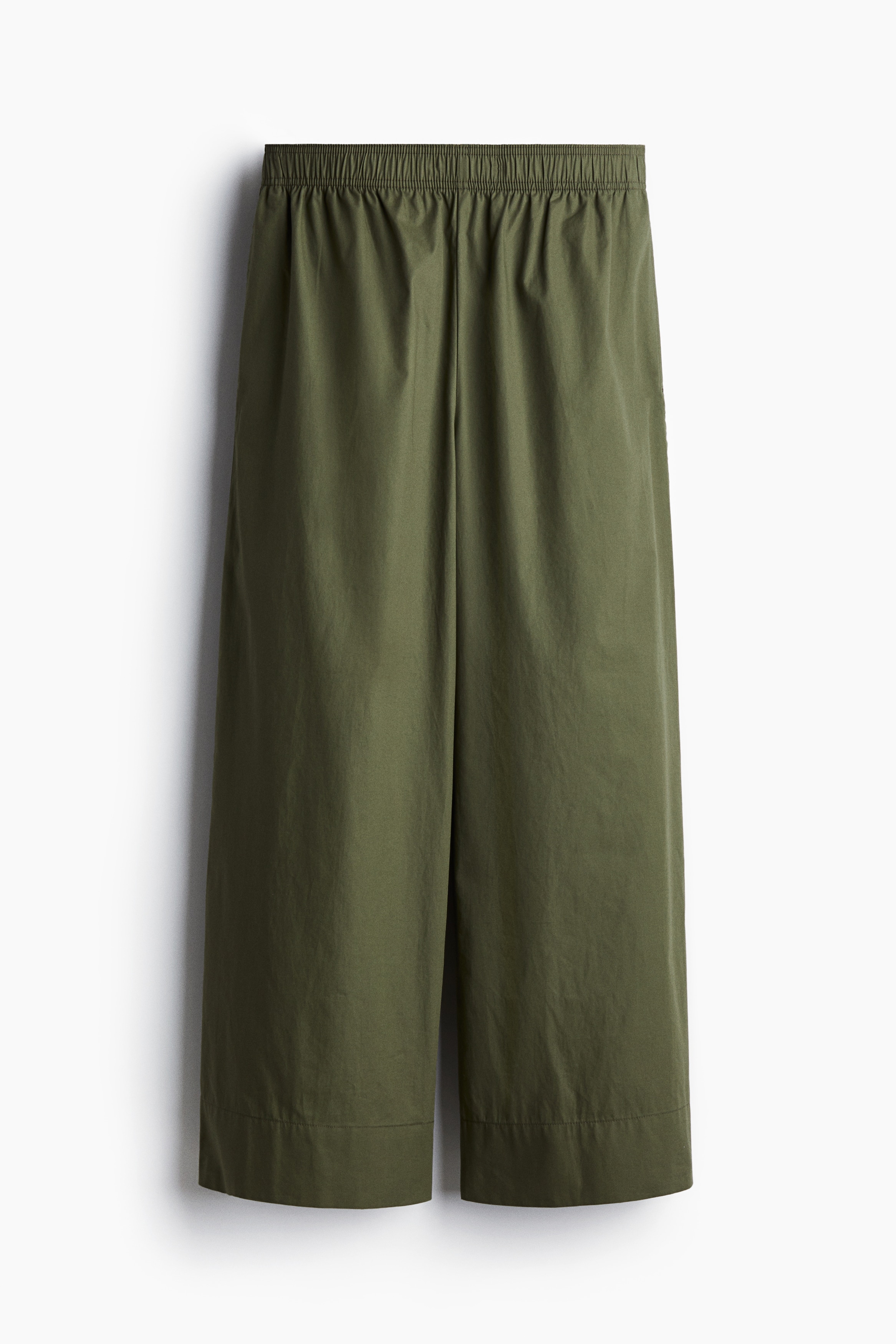 Pantalon 7/8 en coton - Vert kaki foncé/Gris foncé/rayé/Blanc/rayé/Marron foncé