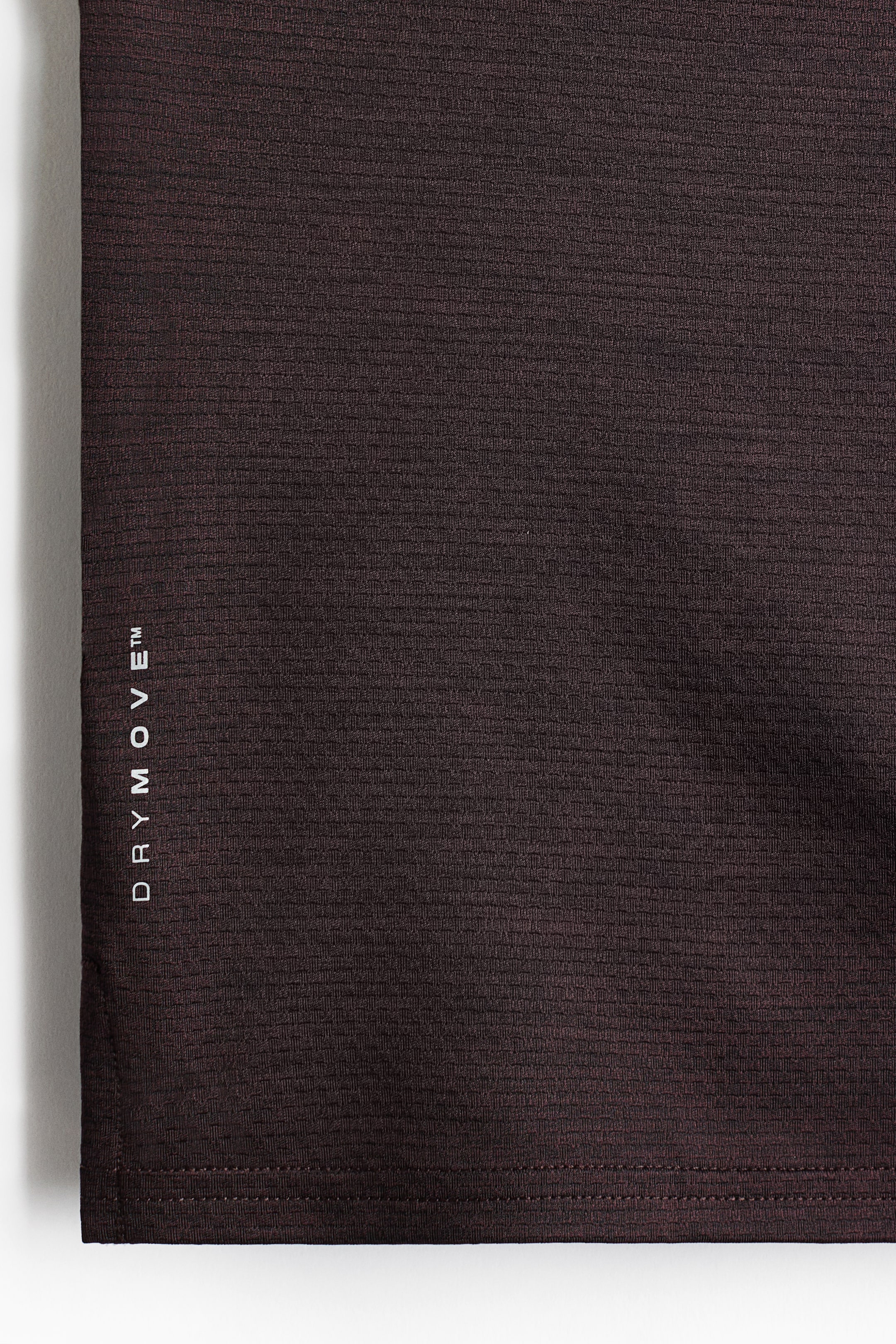 View larger image: Mesh sports T-shirt with DryMove™ - Dark brown - Men | H&M IN 3