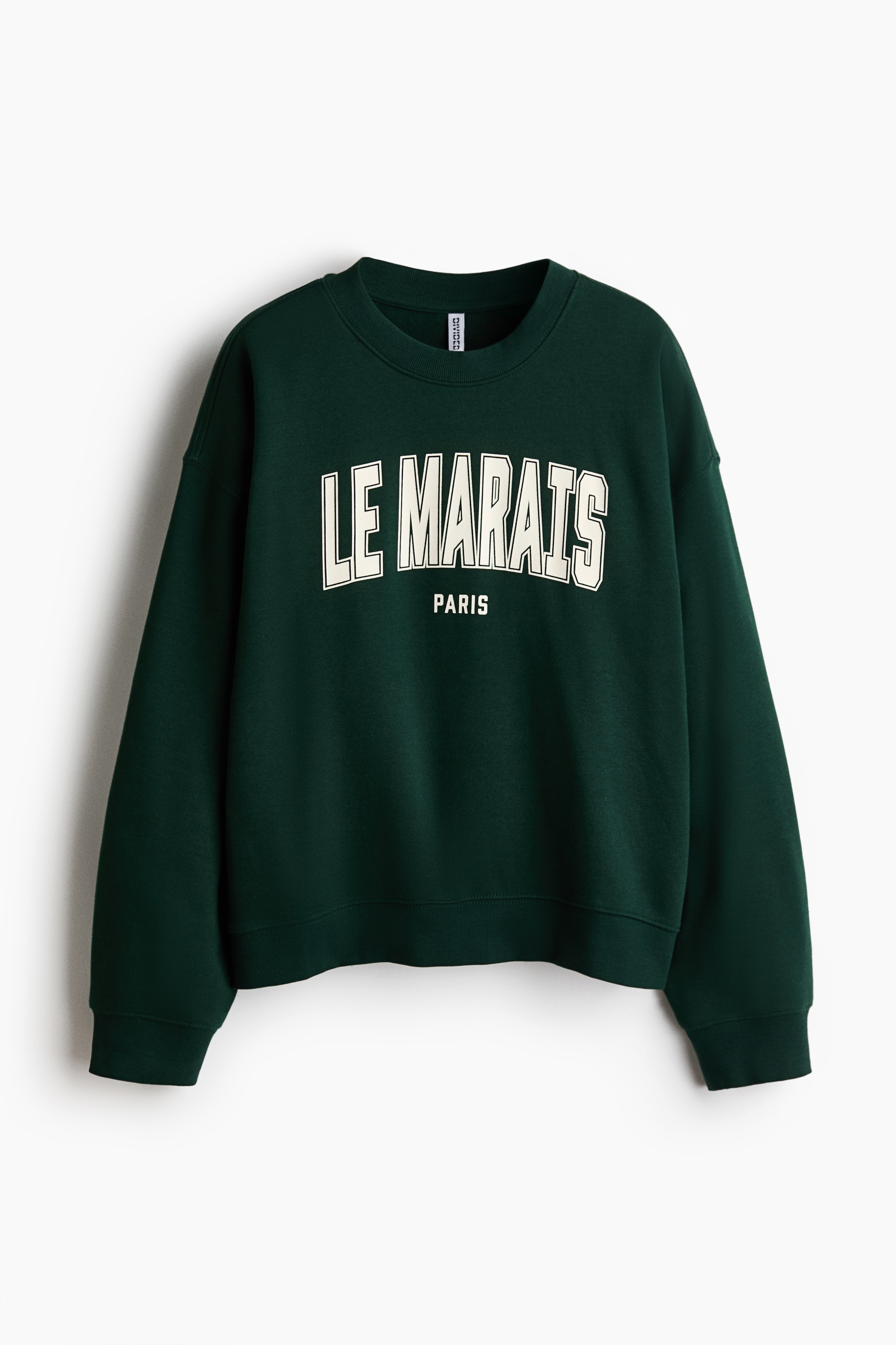 Print-motif sweatshirt - Dark green/Le Marais/Plum purple/White/Florence/Grey marl/Long Beach/Dark grey/Sport Club