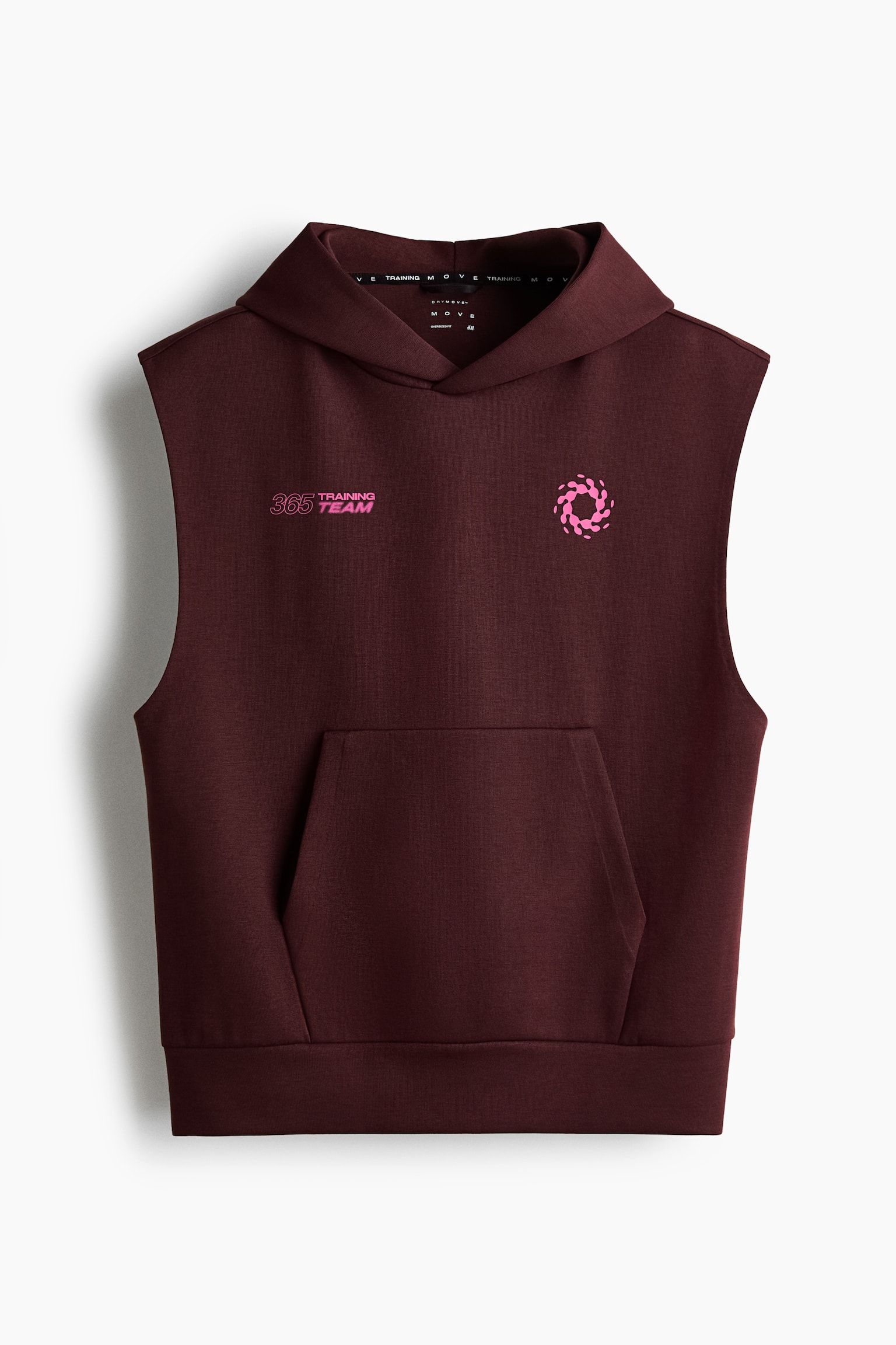 Sleeveless Sports hoodie with DryMove™ - Burgundy/365 Training Team - 2