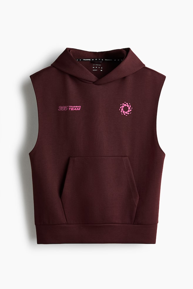 Sleeveless Sports Hoodie with DryMove™ - Burgundy/365 Training Team/Dark brown/Dusty green/Solstice/Dark gray/Running/Gray melange - 1
