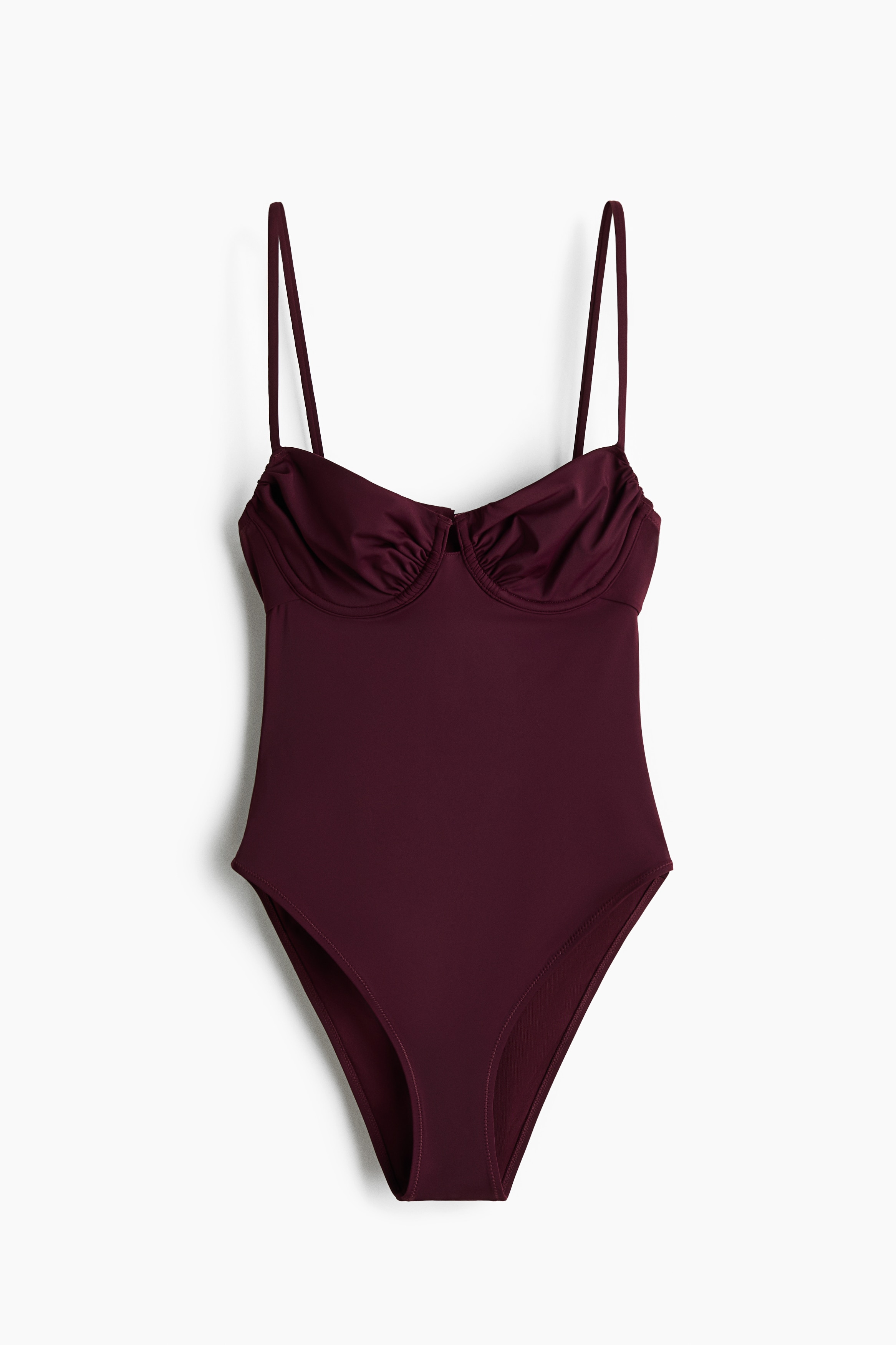 Traje de baño High Leg - Borgoña