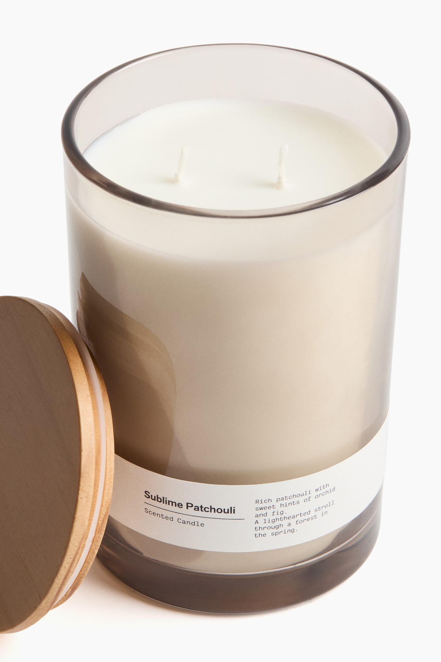 Two-wick scented candle - Sublime Patchouli/Crisp Cotton - 2