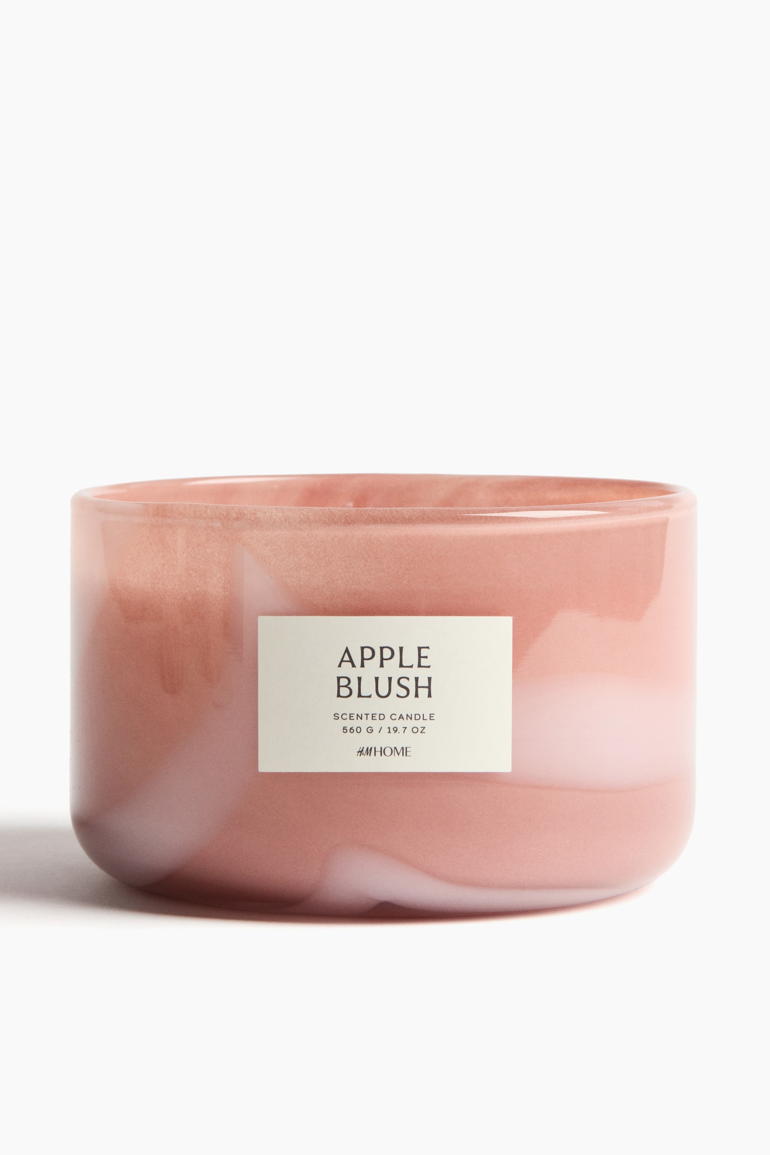 Large scented candle in glass holder - Apple Blush/Vanilla Patchouli/Dark Honey