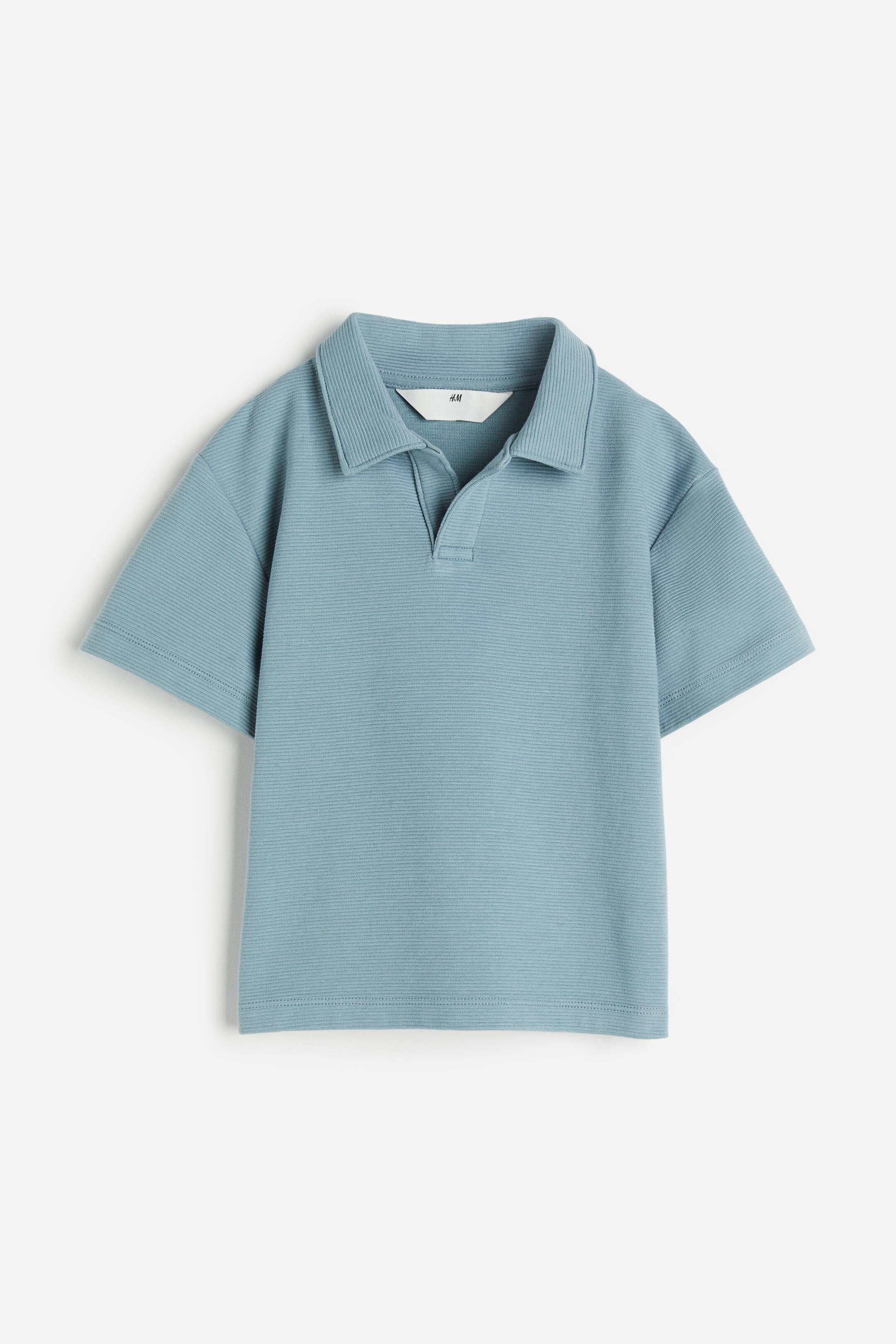 View larger image: Jersey Polo Shirt - Dusty blue - Kids | H&M US 1