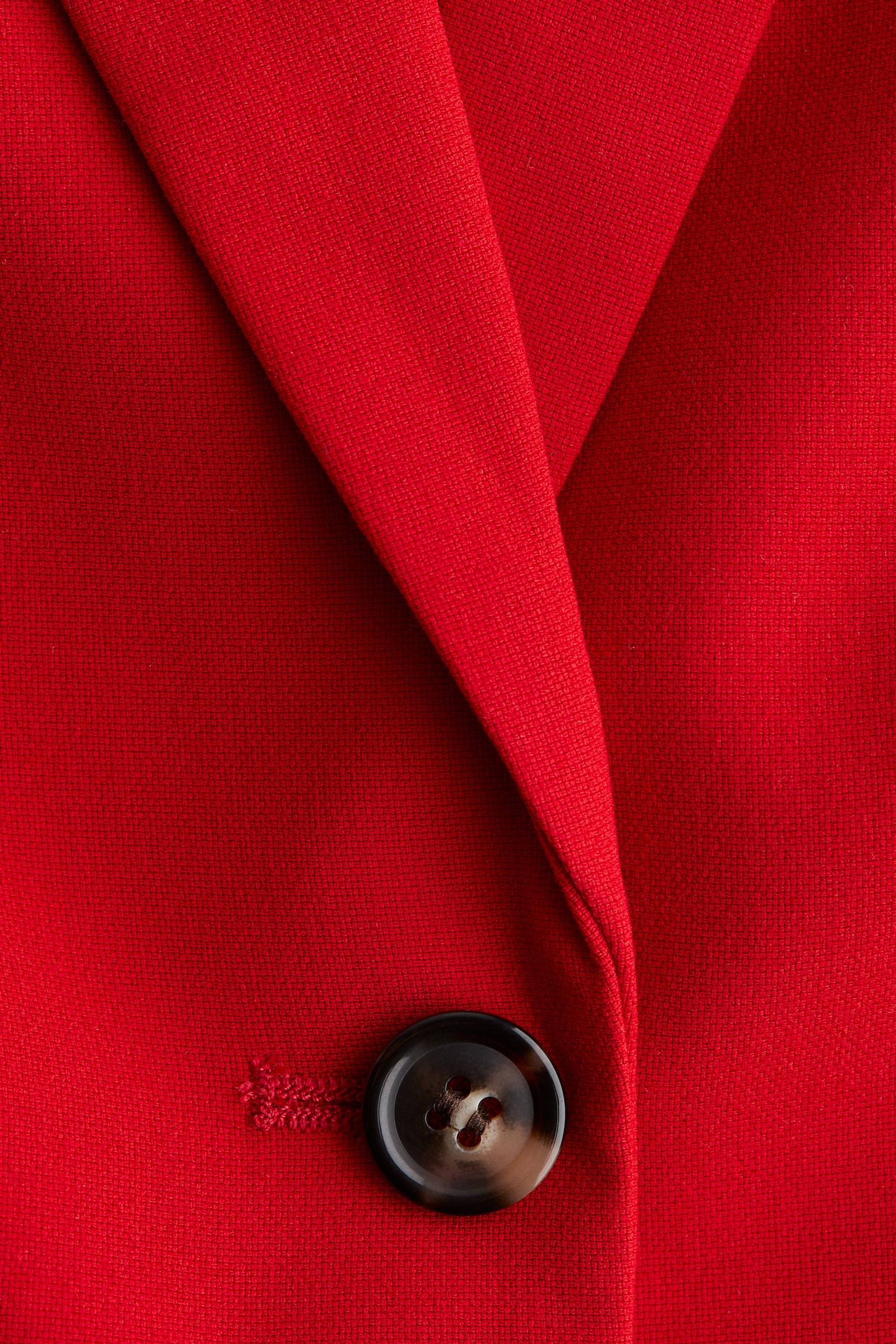 Single-breasted blazer - Red/Dark grey - 3