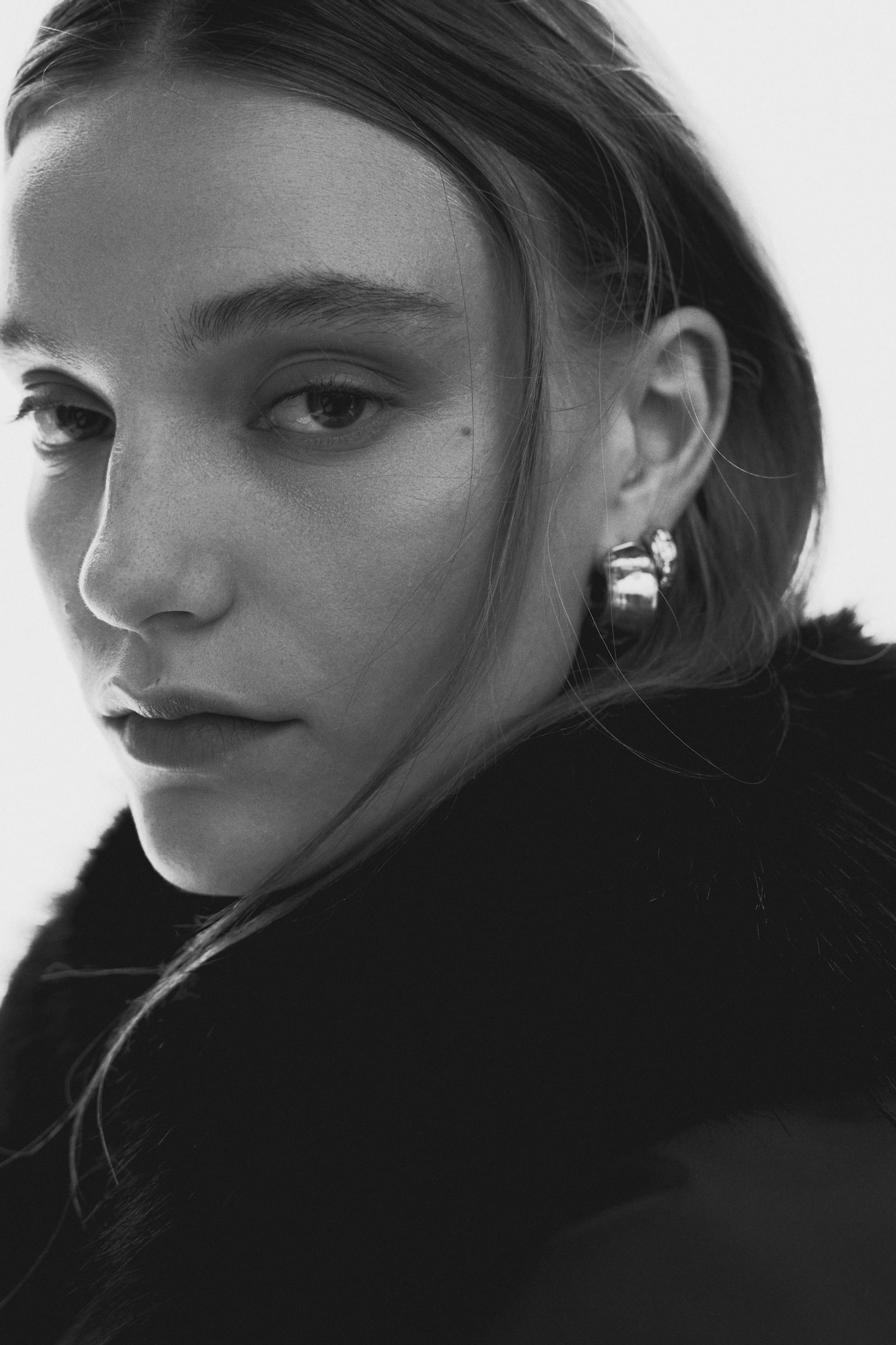 3 pairs hoop earrings - Stříbrná - 5