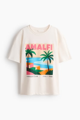 T-shirt i bomull med tryck