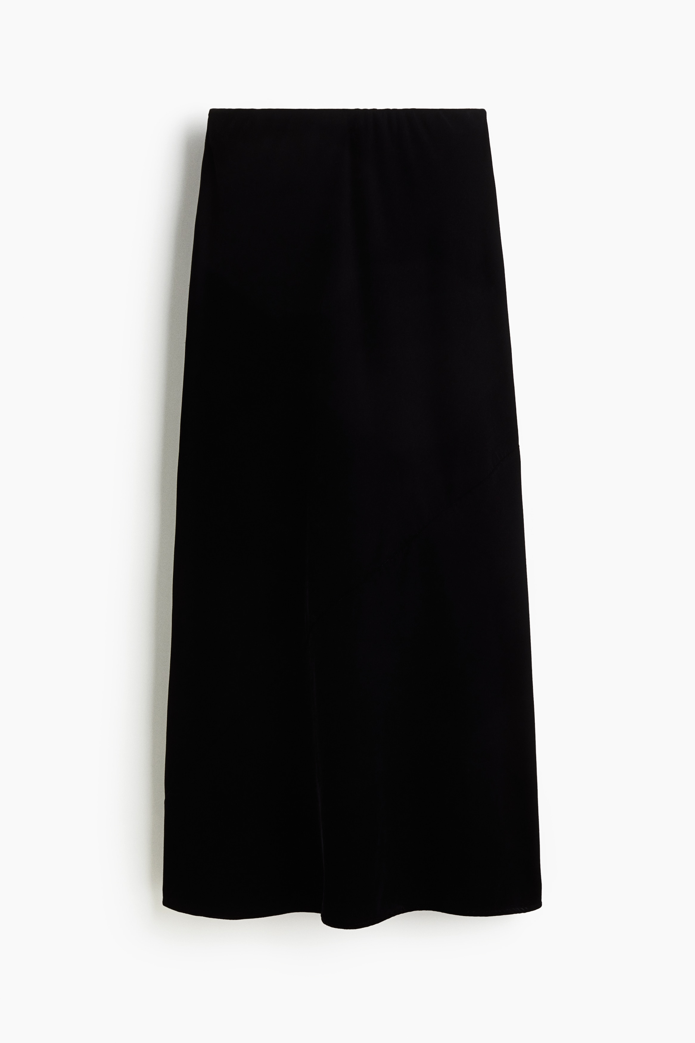 Velvet maxi skirt - Black