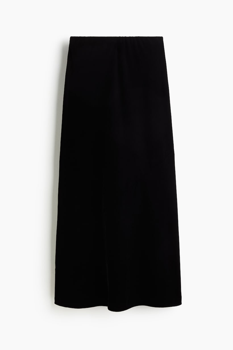 Black Maxi Skirts Denim, Satin, Pleated Leather H&M GB