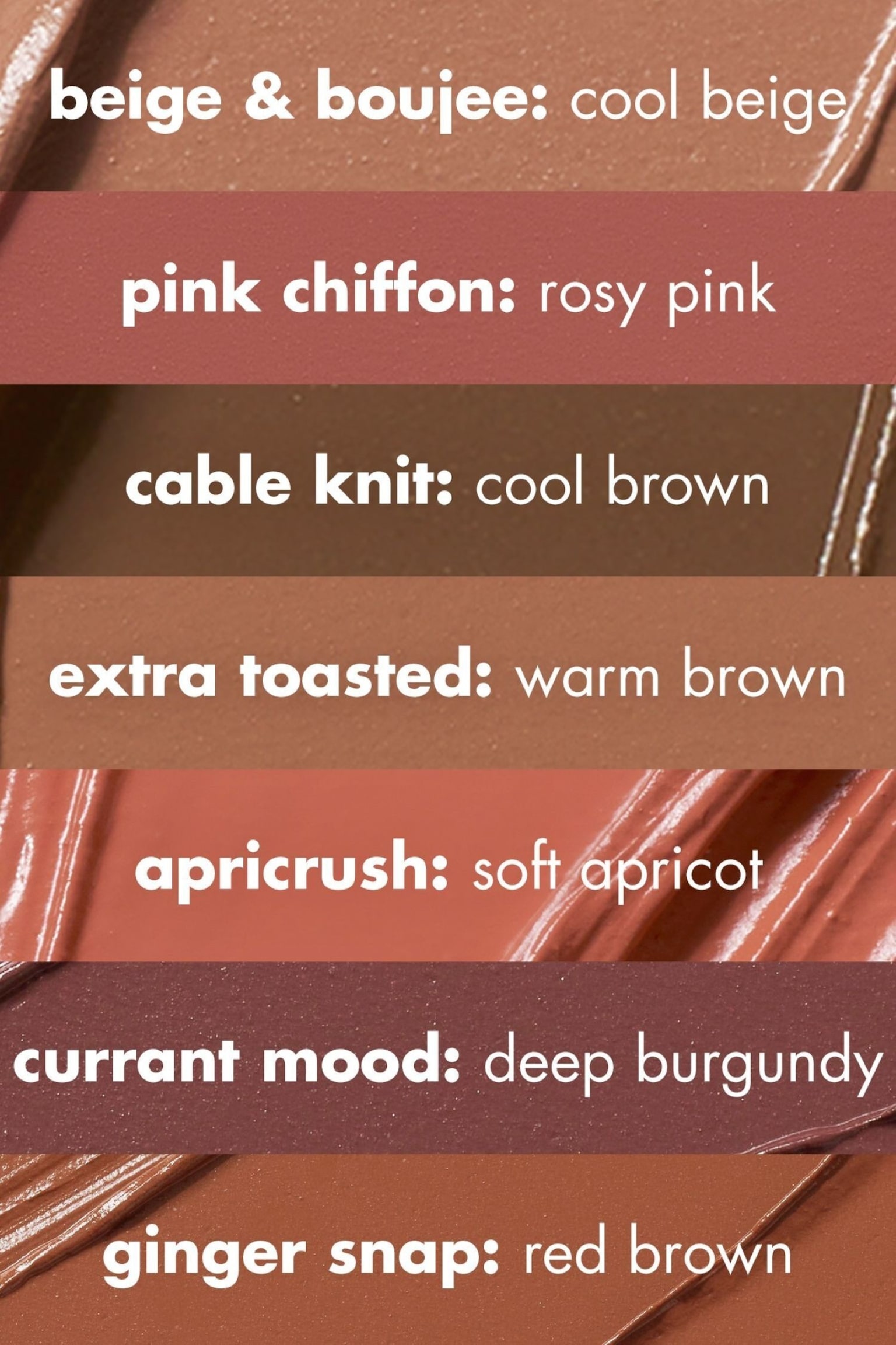 Liquid Velvet Eyeshadow - Currant Mood/Beige & Boujee/Extra Toasted/Pink Chiffon/Ginger Snap/Apricrush - 4