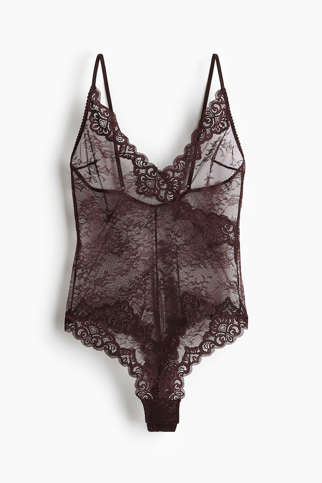 Lace body - Dark brown - 1
