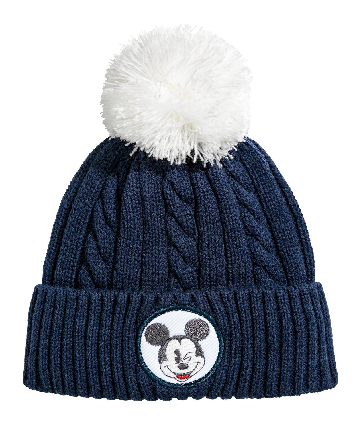 - Knit Hat - Dark blue/Mickey Mouse - Kids | H&M US