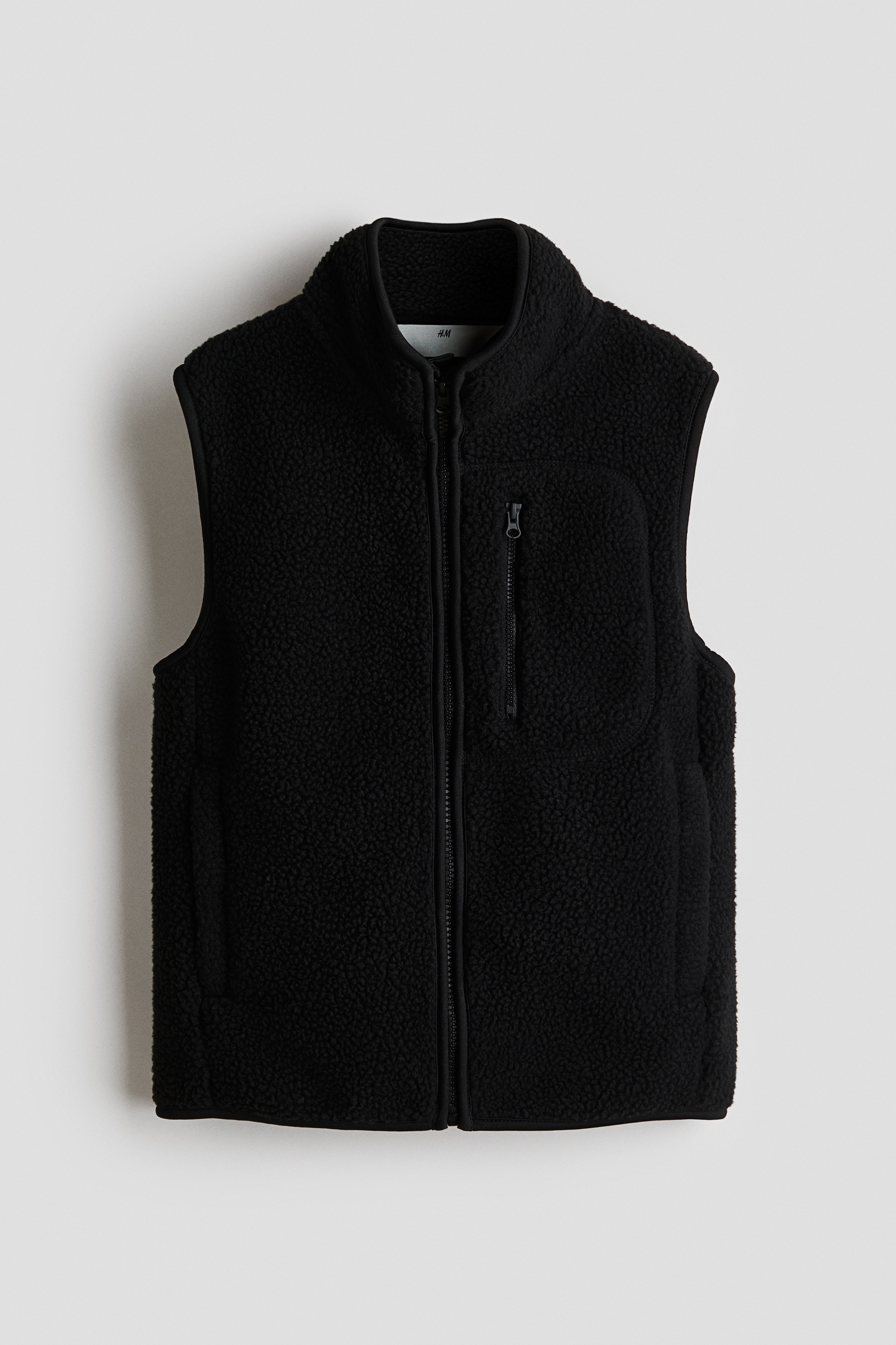 H & M - Weste aus Teddyfleece - Schwarz - Kinder