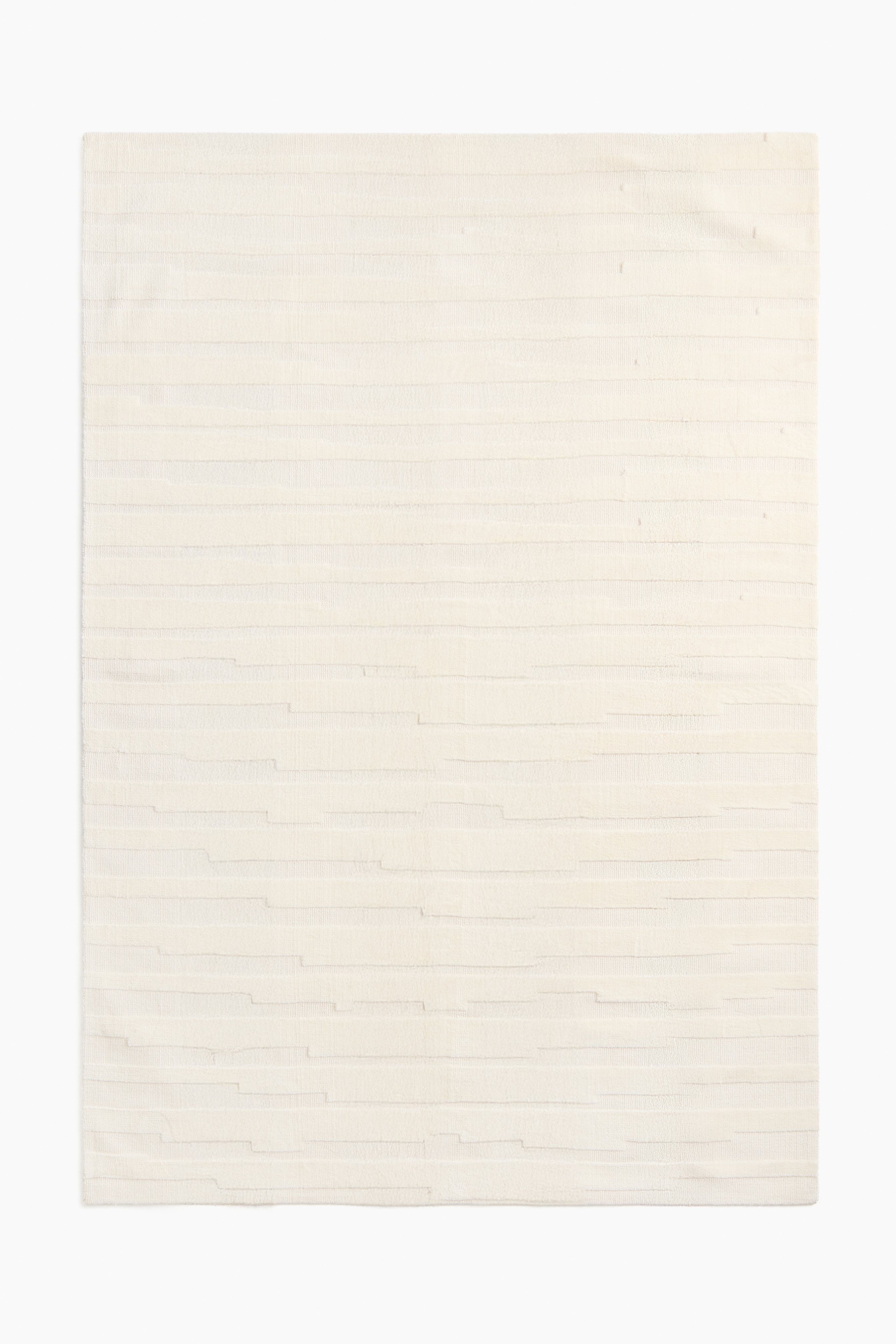 Large textured rug - Cream