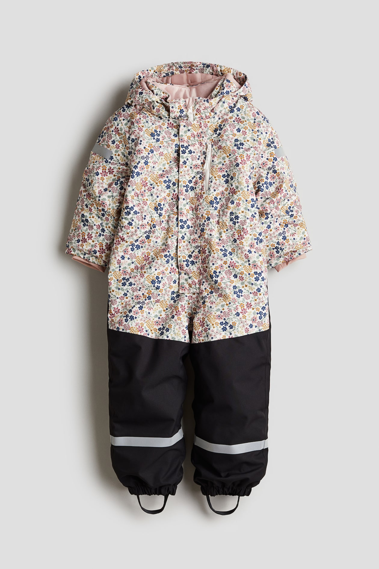 White/Floral Waterproof room-to-grow snowsuit for kids | H&M GB