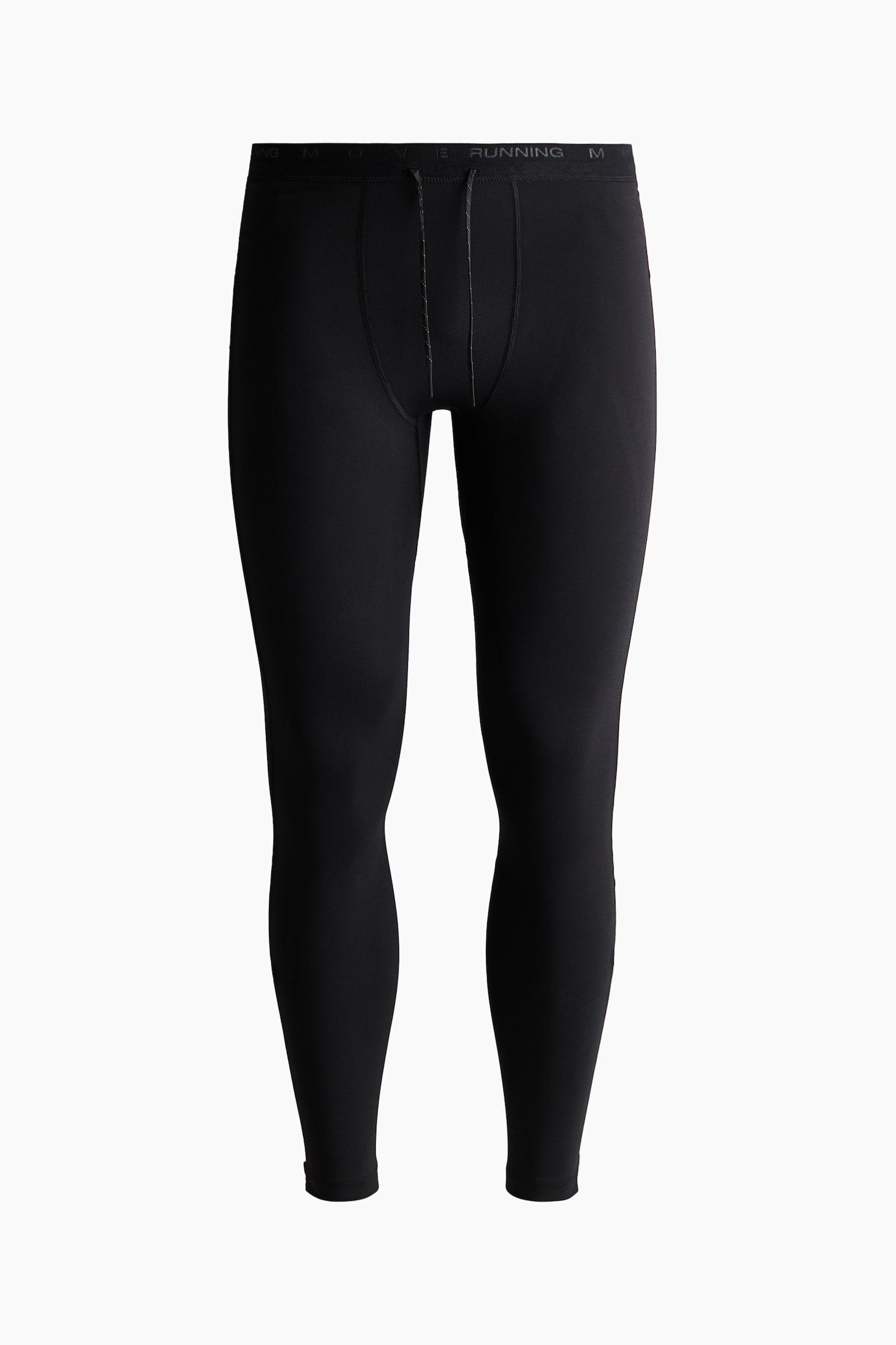 Running tights with DryMove™ - Black - 2