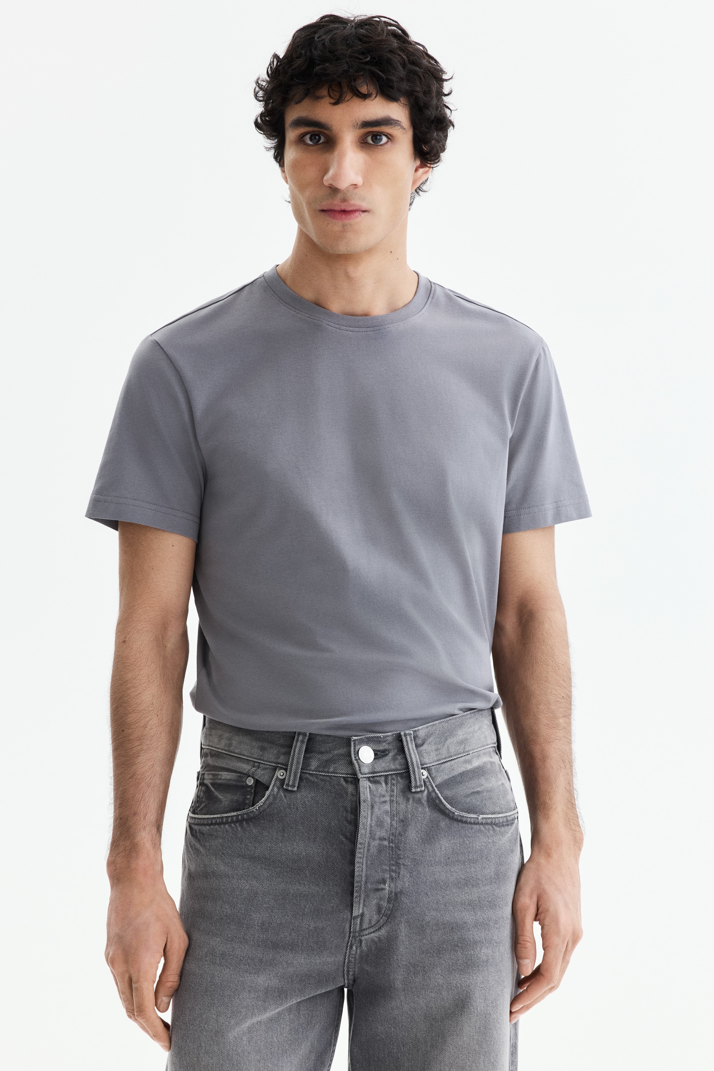 T-shirt COOLMAX® Slim Fit - Γκρι/Λευκό/Μαύρο