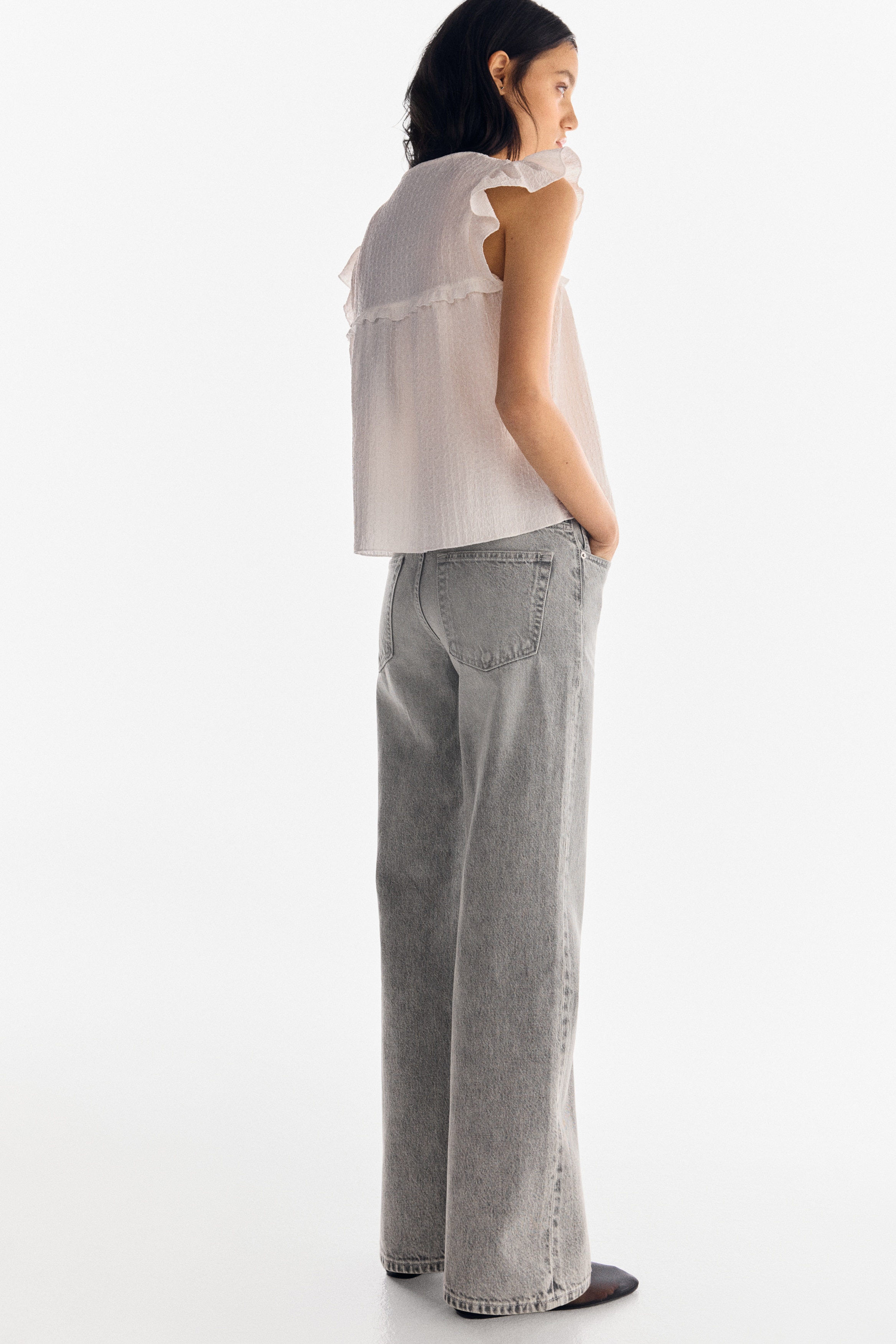 Wide High Jeans