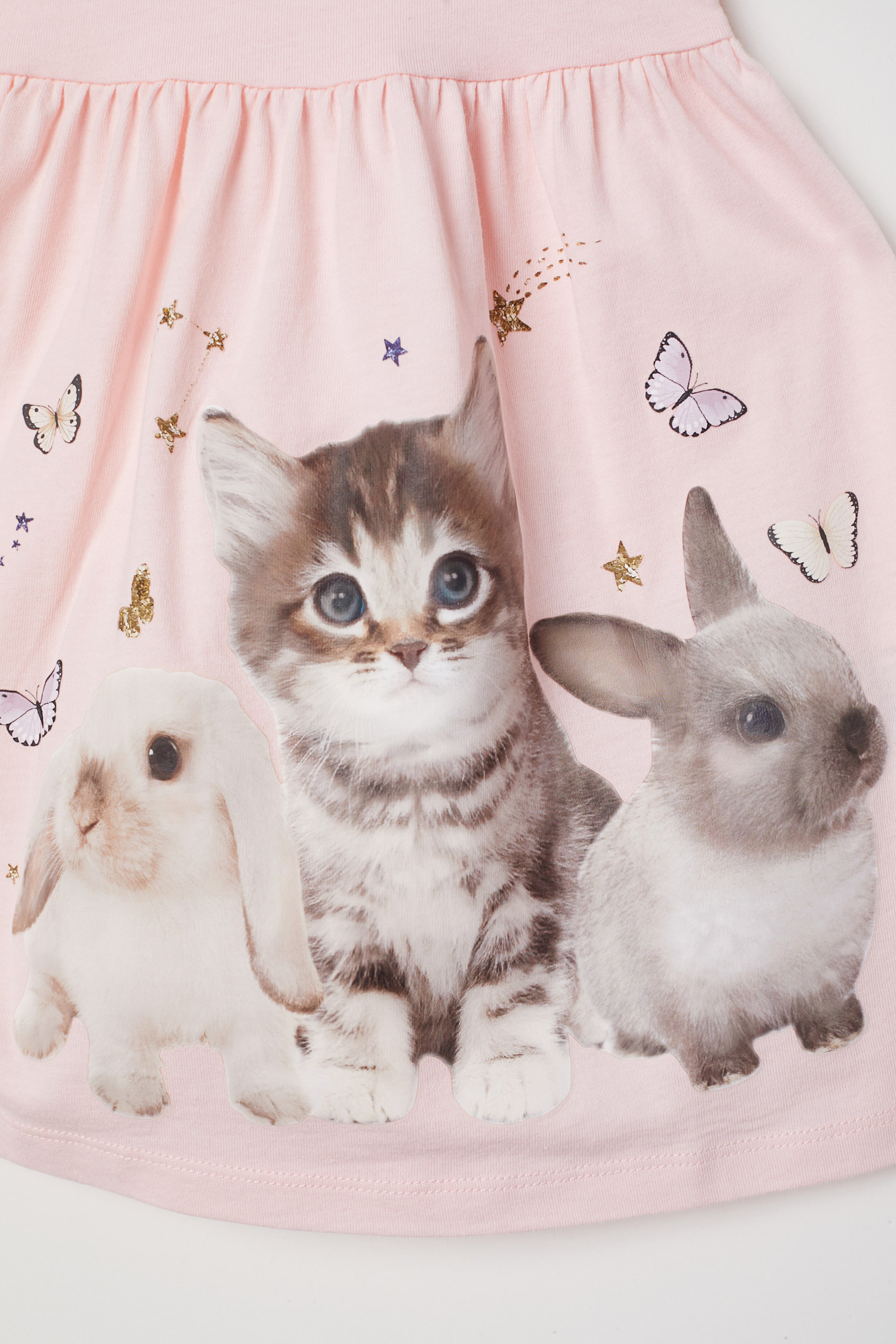 Größeres Bild ansehen: Trägerkleid aus Jersey - Hellrosa/Kaninchen - Kids | H&M DE 2