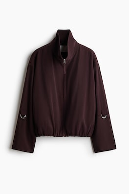 Oversized jacka med puffig nederkant