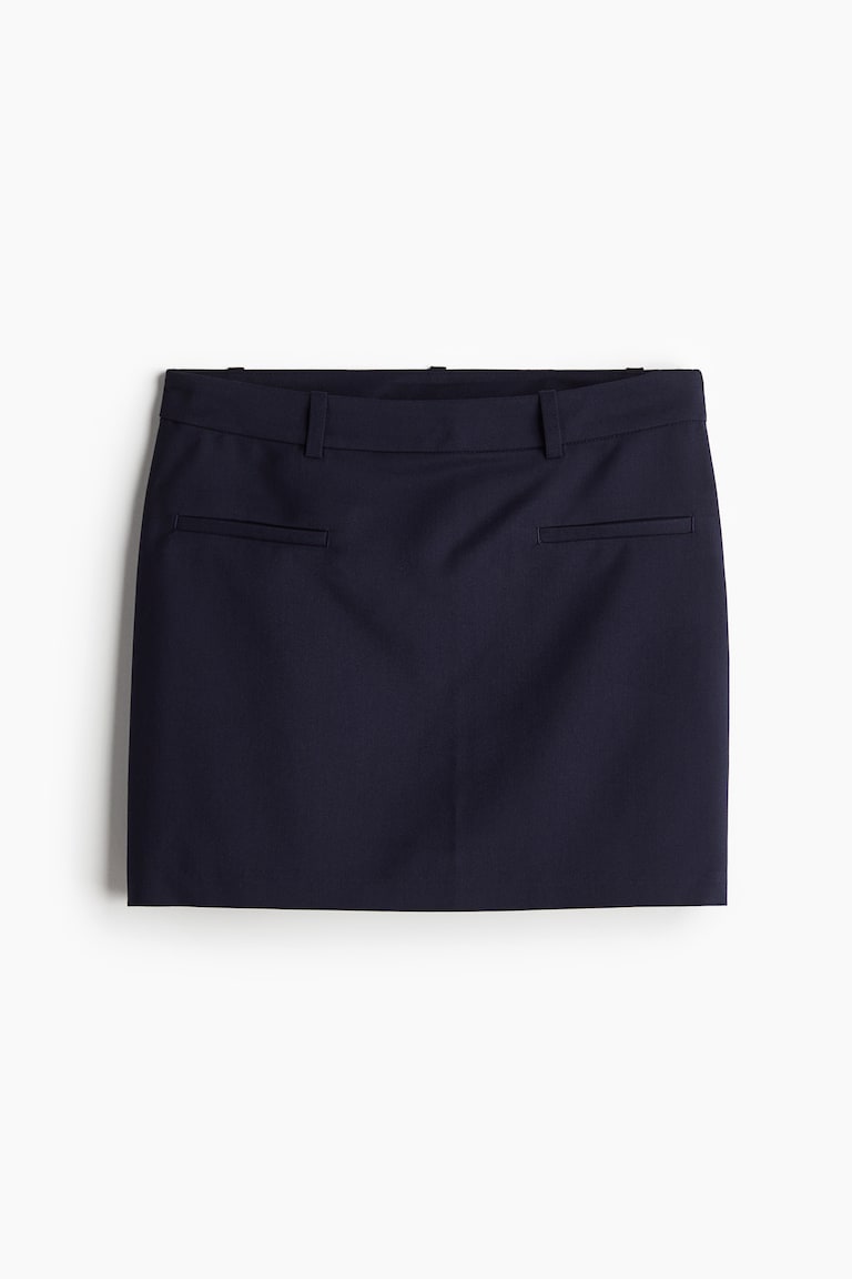 Tailored mini skirt Navy blue Ladies H&M IE