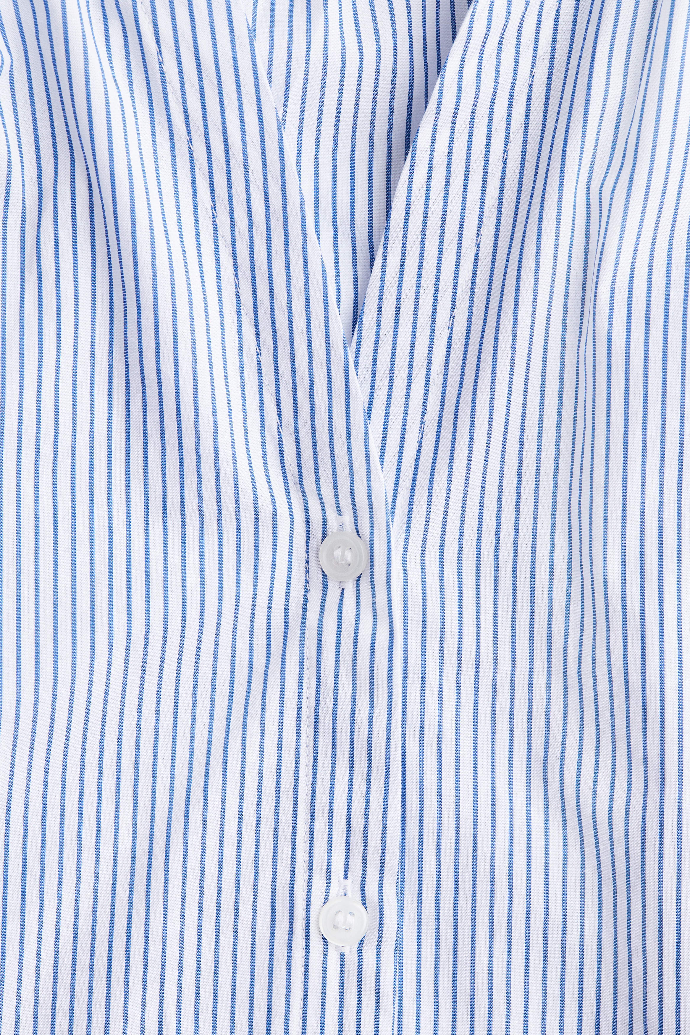 Balloon-sleeved poplin blouse