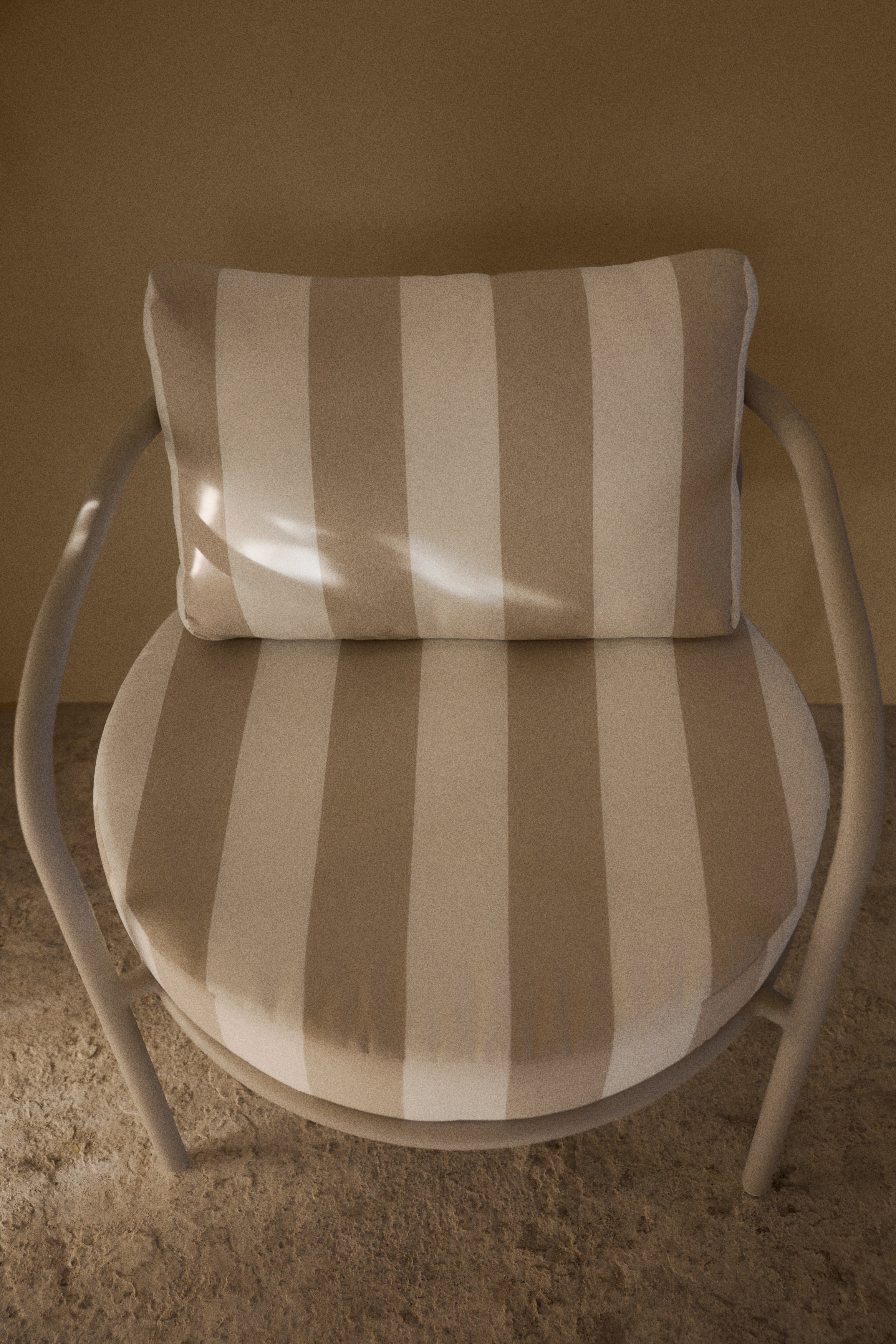 Udendørs Loungestol - Aluminium, Beige