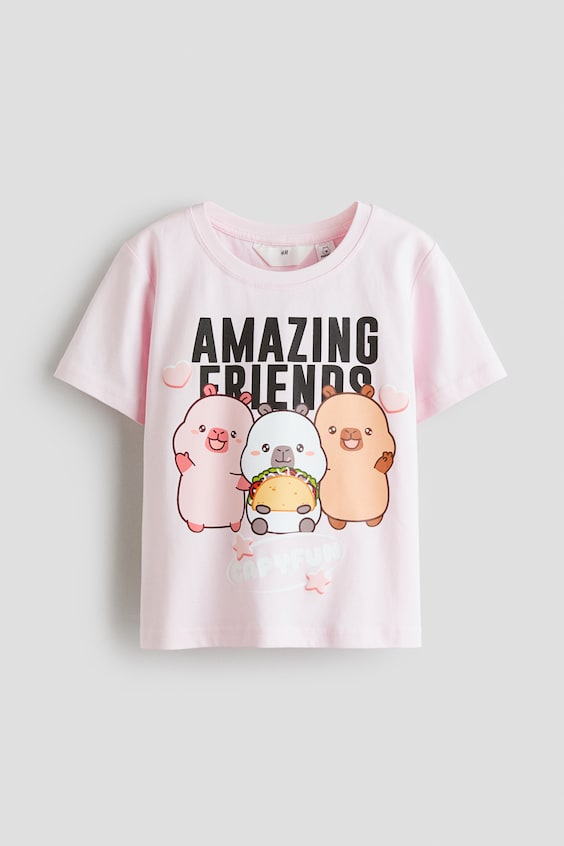 Детские футболки H&M Printed Cotton T-Shirt