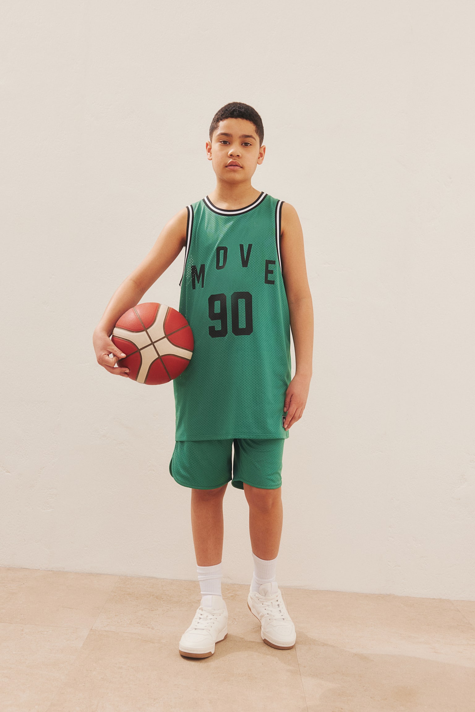 Basketball Tank & Shorts Set - Bright green/Move 90/Grey/Black - 2