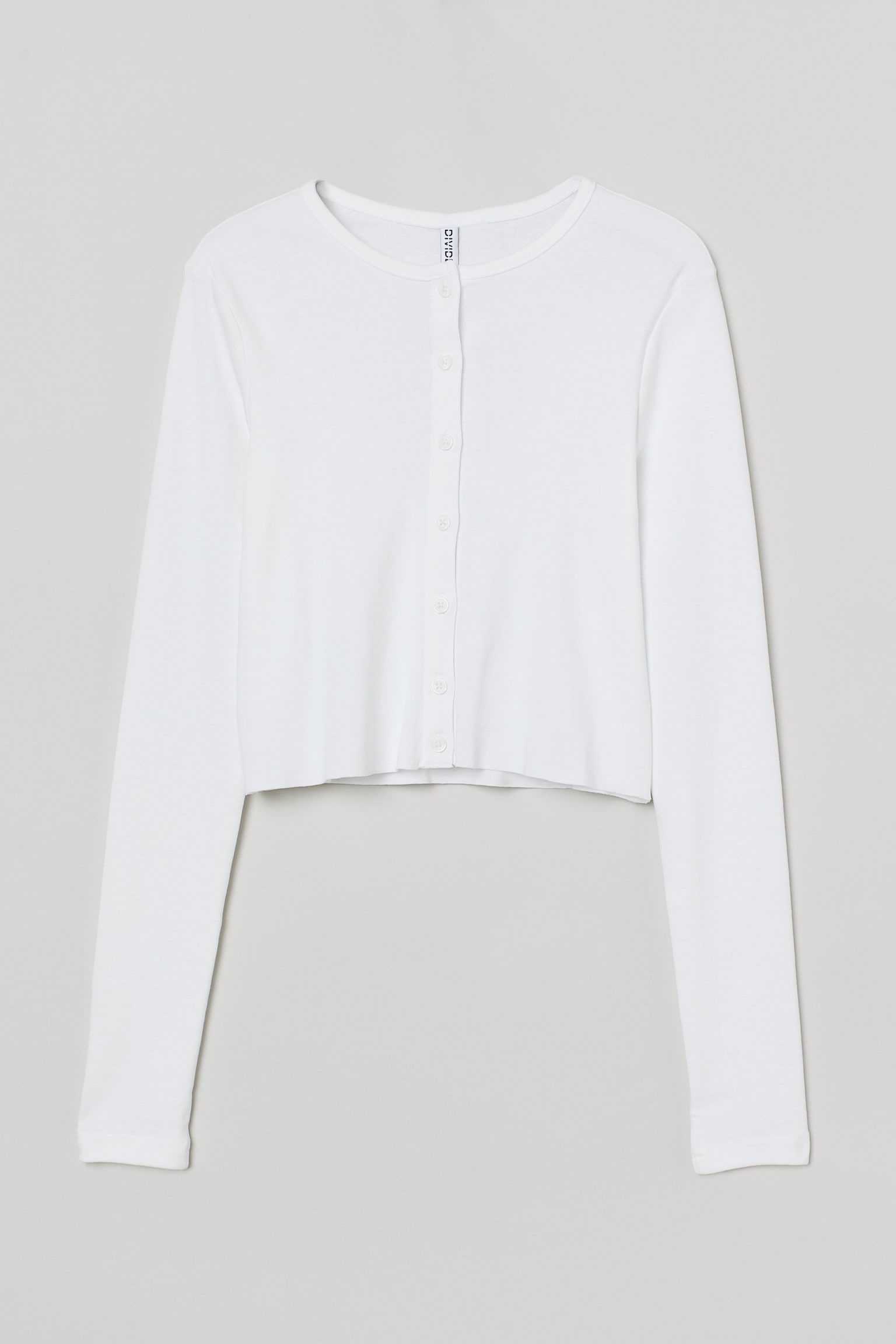 Cardigan med knapper - Hvid