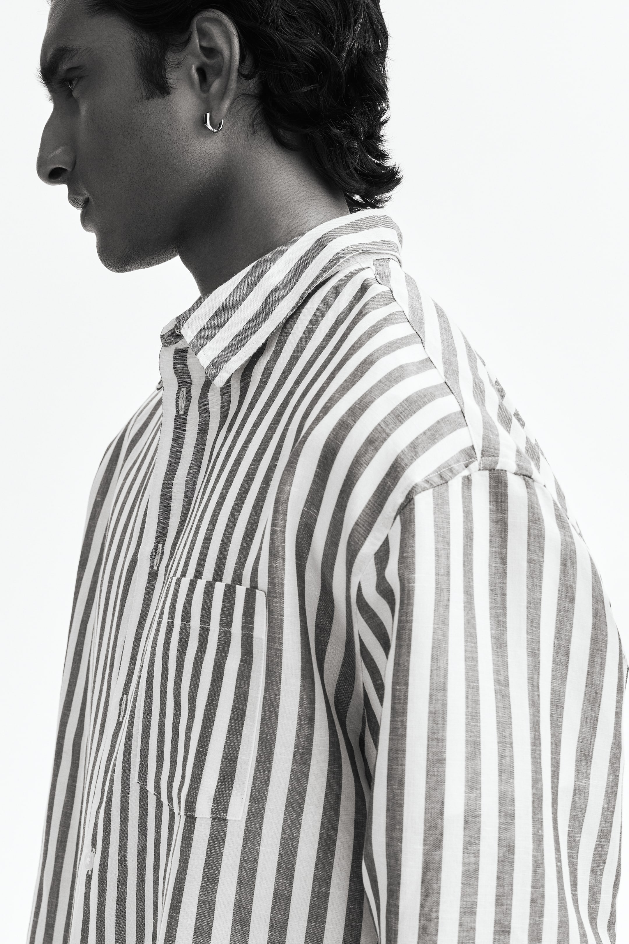 Relaxed-Fit Linen-Blend Shirt