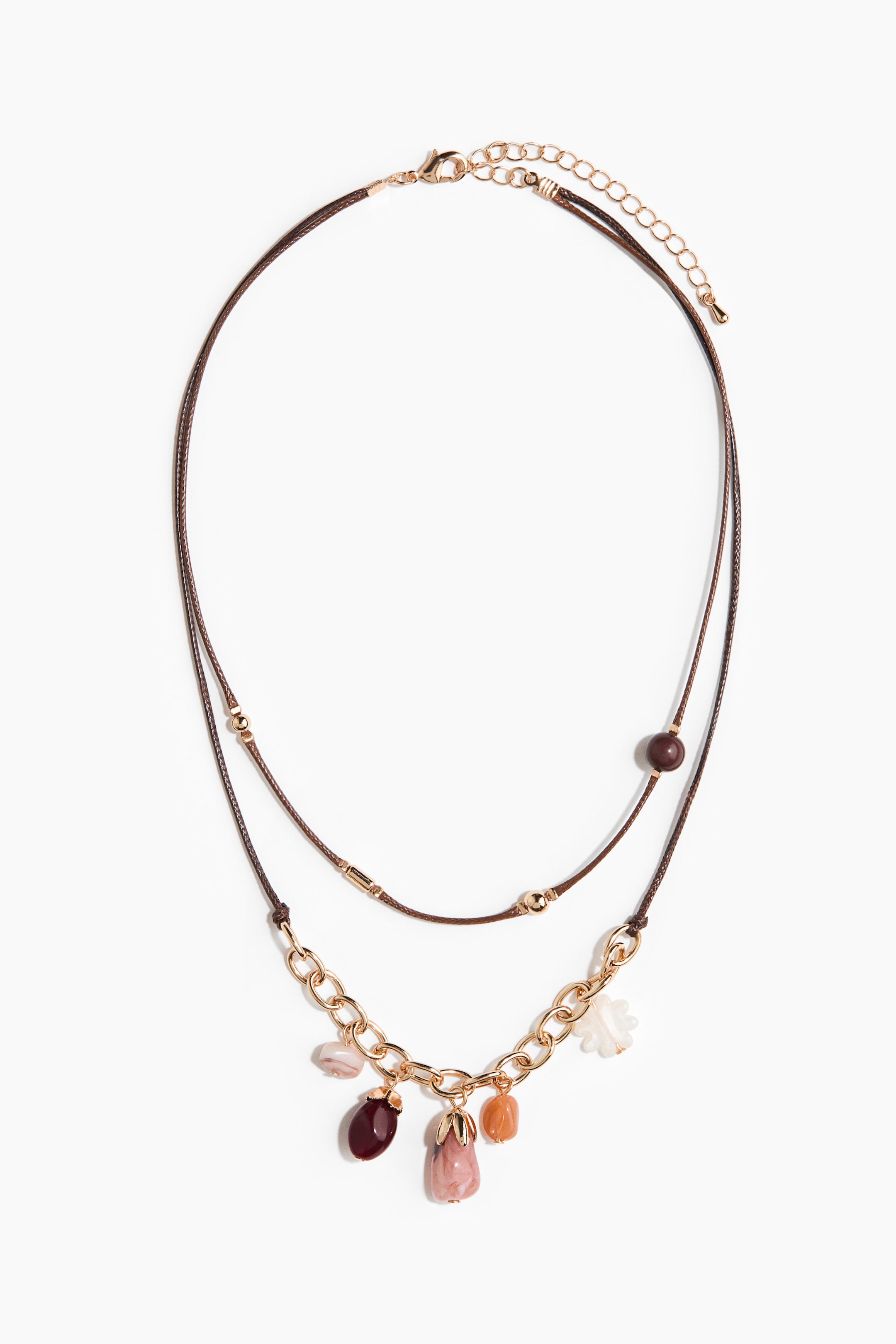 Ampliar la imagen: Collar de cordón de dos vueltas - Café oscuro - Ladies | H&M MX 2