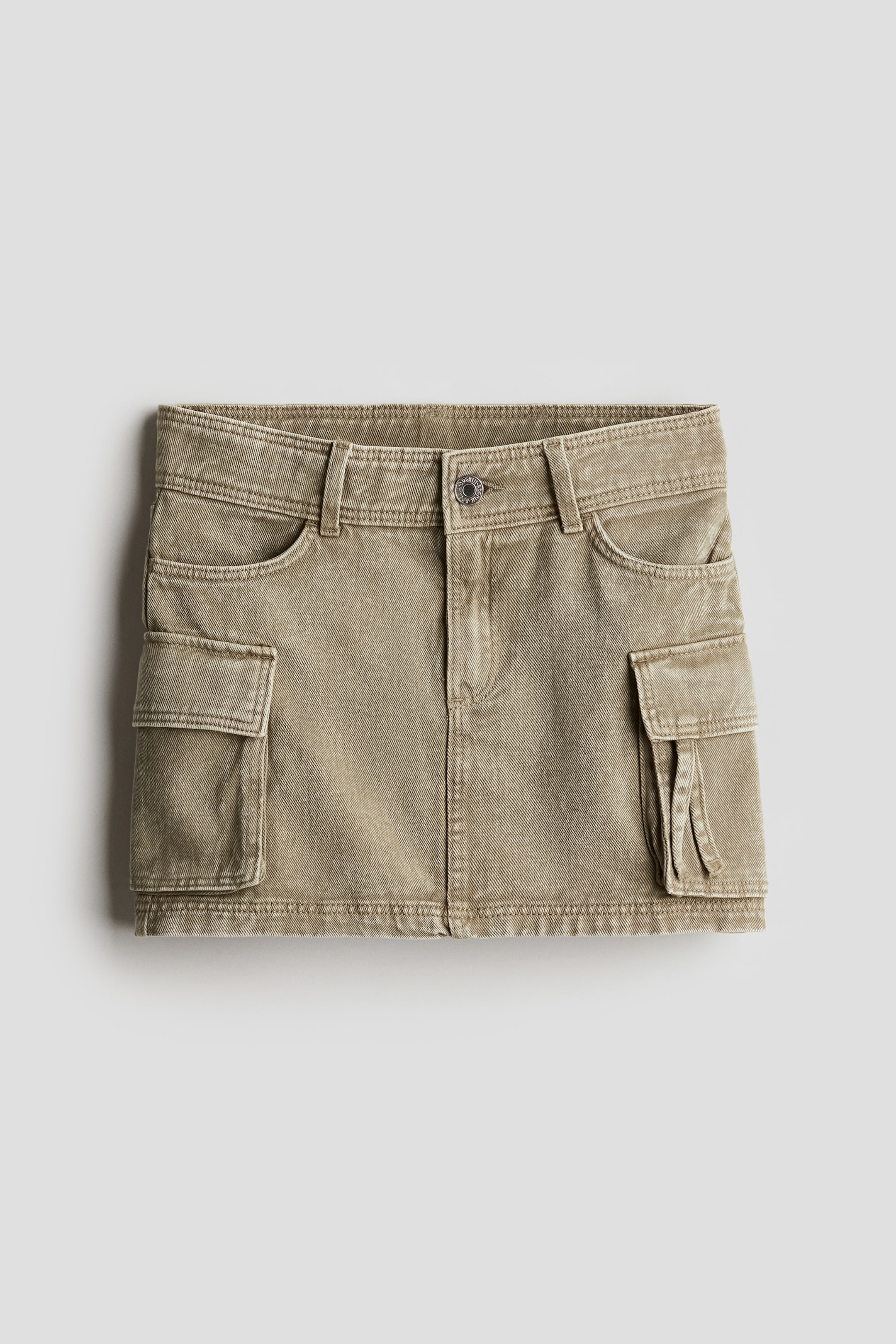 Cargo-style Twill Skirt