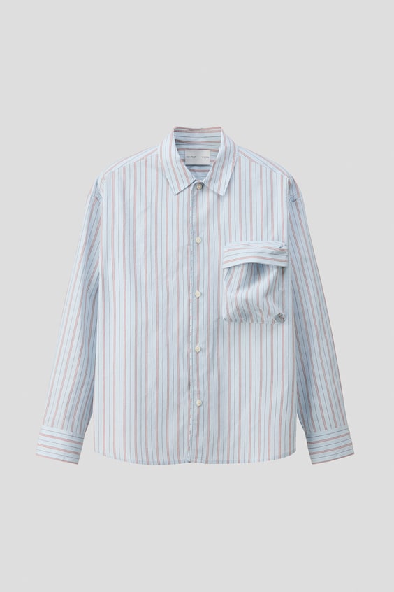 Мужские рубашки H&M Relaxed-Fit Cotton Shirt