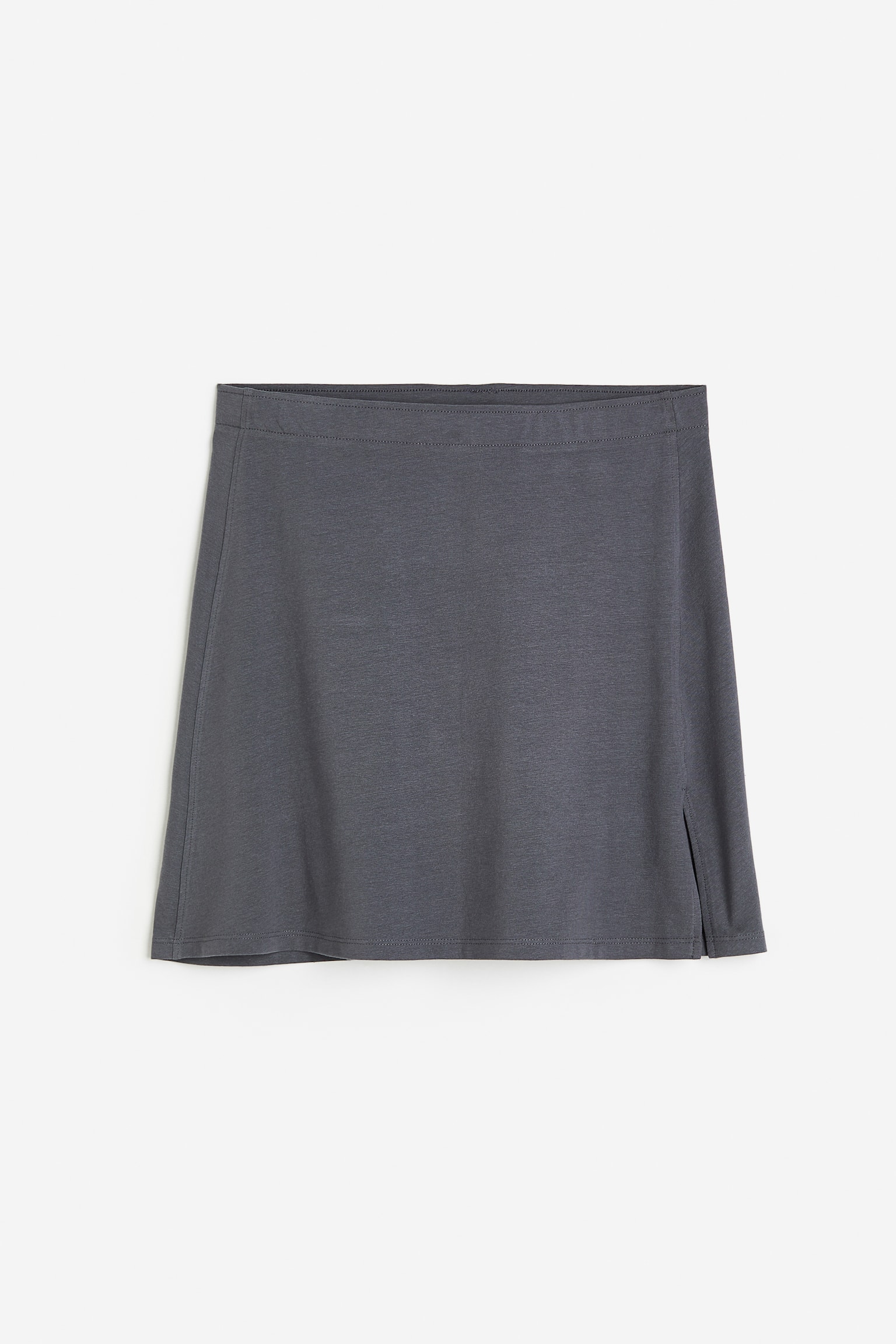 A-line jersey skirt - Dark grey - 1