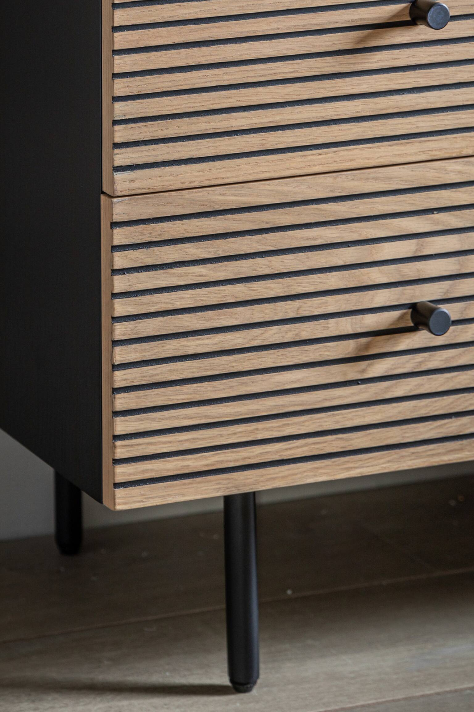 3 Drawer Linear Chest Of Drawers - Black - 4