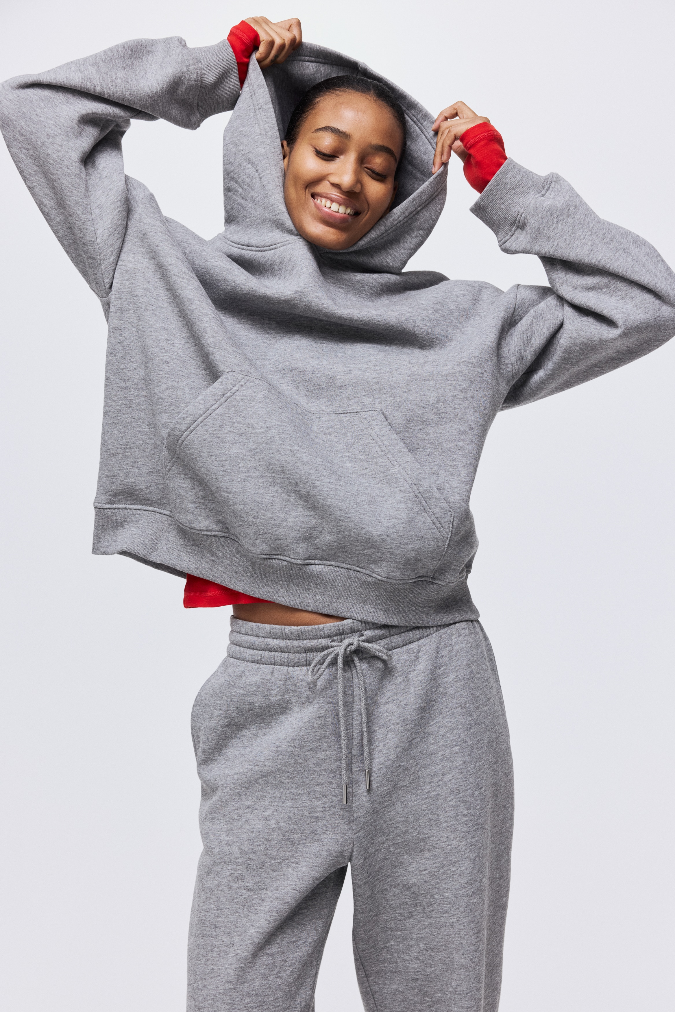 Cotton-blend sweatpants