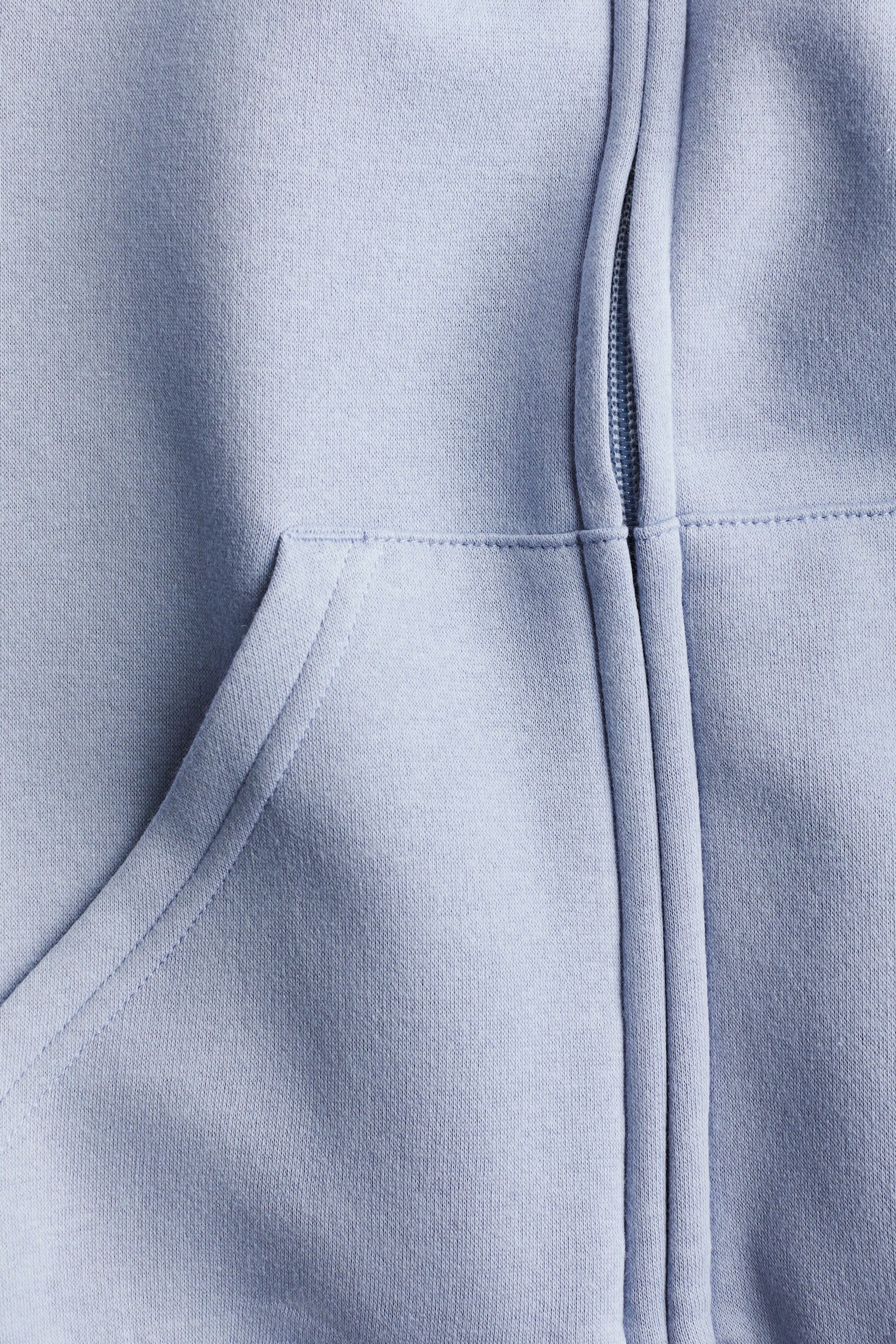 Oversize Zip Up Hoodie - Light dusty blue/Black/Light grey marle/Lilac/Light grey marle - 2