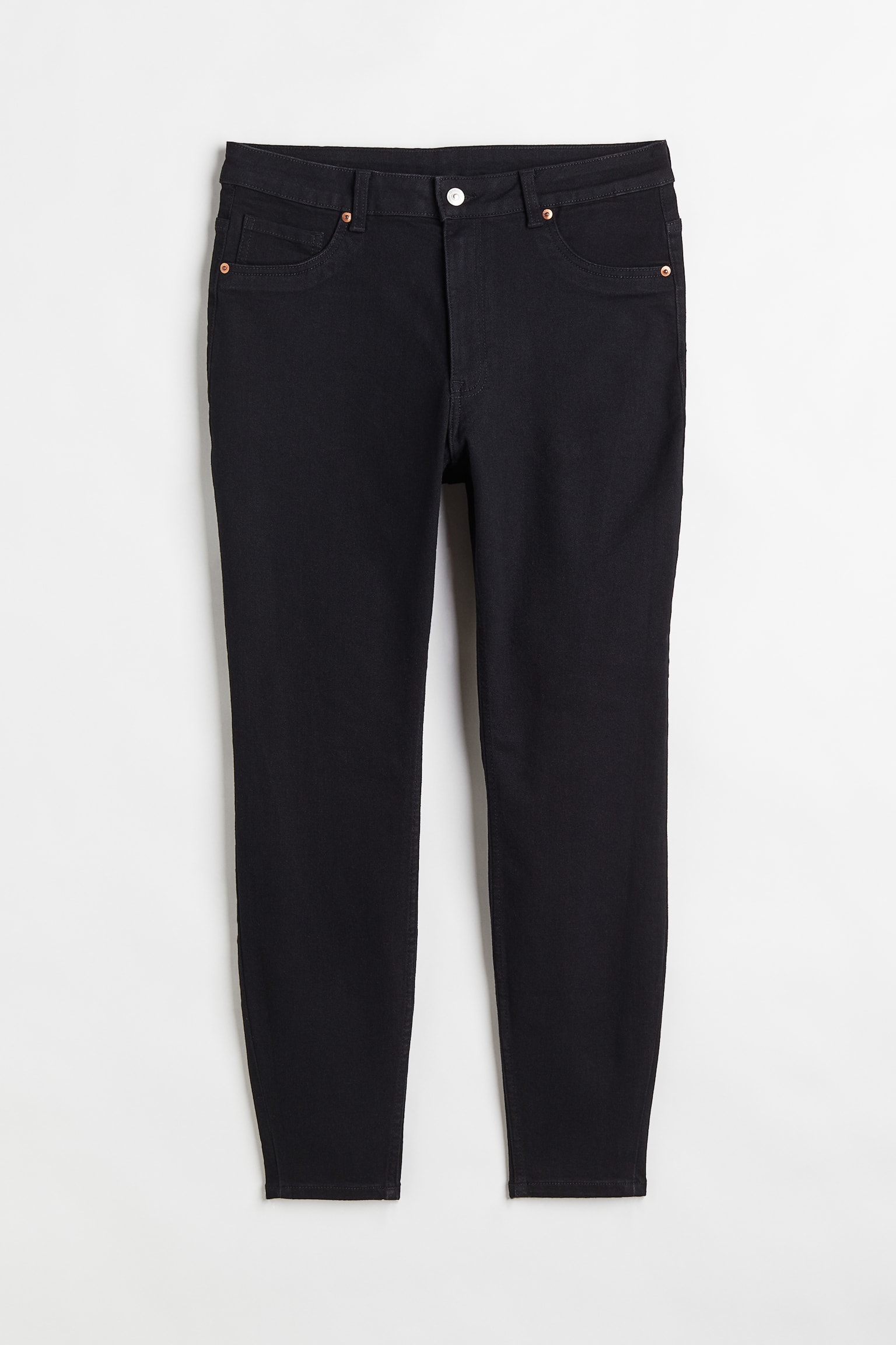 H&M+ Skinny High Ankle Jeans - Black - 1